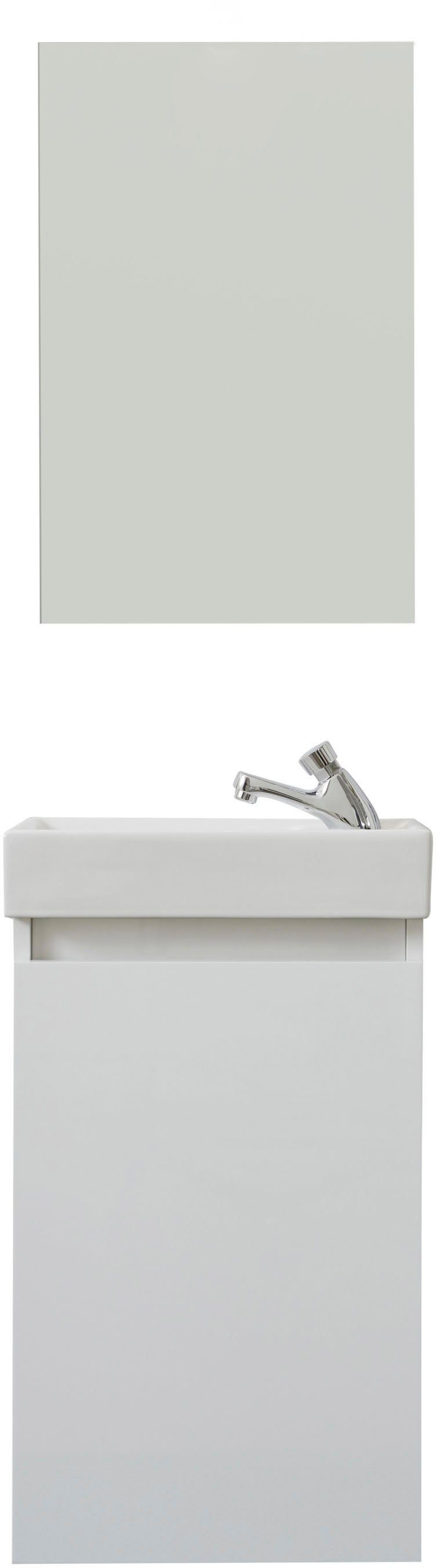 welltime Badmöbel-Set Oslo 2-teilig, Badezimmerschrank Gäste-WC günstig online kaufen