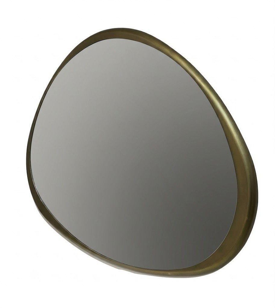 Xlmoebel Wandspiegel Spiegel modern Designer asymmetrisch Spiegelfläche Wohnzimmer Metall (1-tlg)