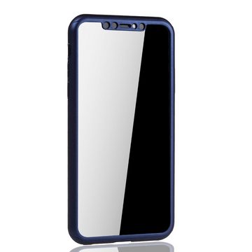 König Design Handyhülle Apple iPhone 11 Pro Max, Apple iPhone 11 Pro Max Handyhülle 360 Grad Schutz Full Cover Blau