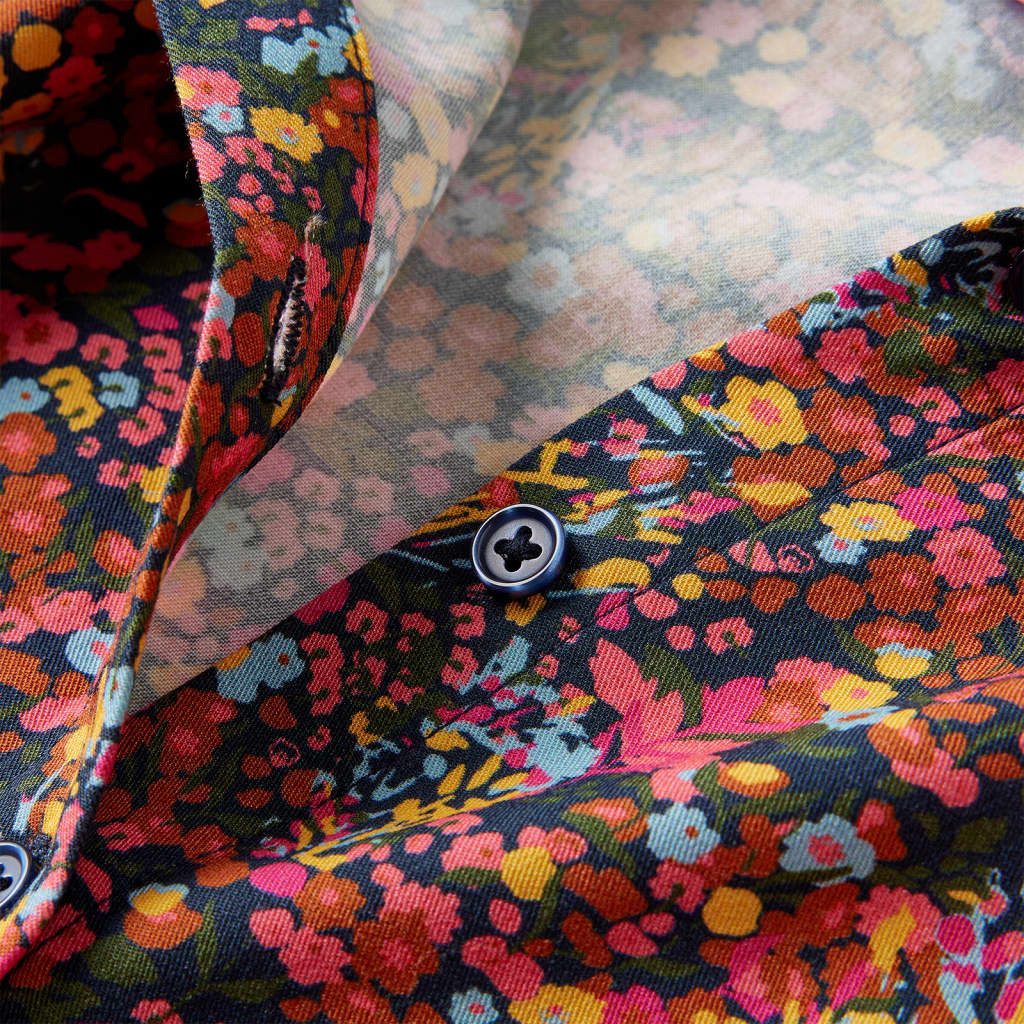 vidaXL Druckkleid Kinderkleid mit Langen Ärmeln Mehrfarbig 116