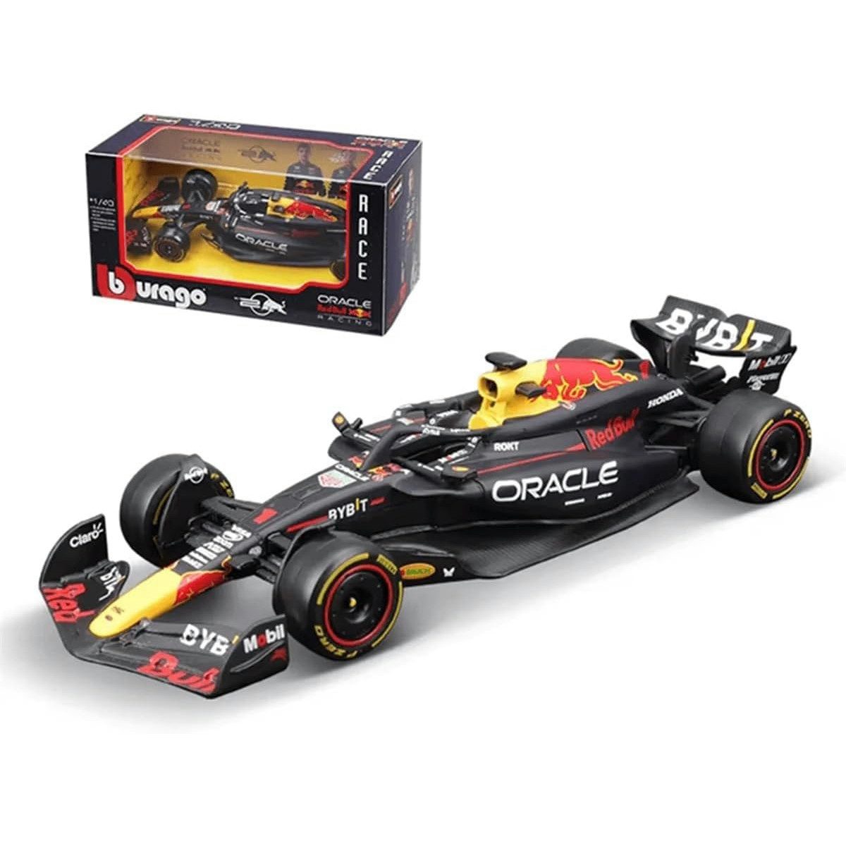 Bburago Modellauto RedBull RB20 Bahrain Verstappen #1, Maßstab 1:43