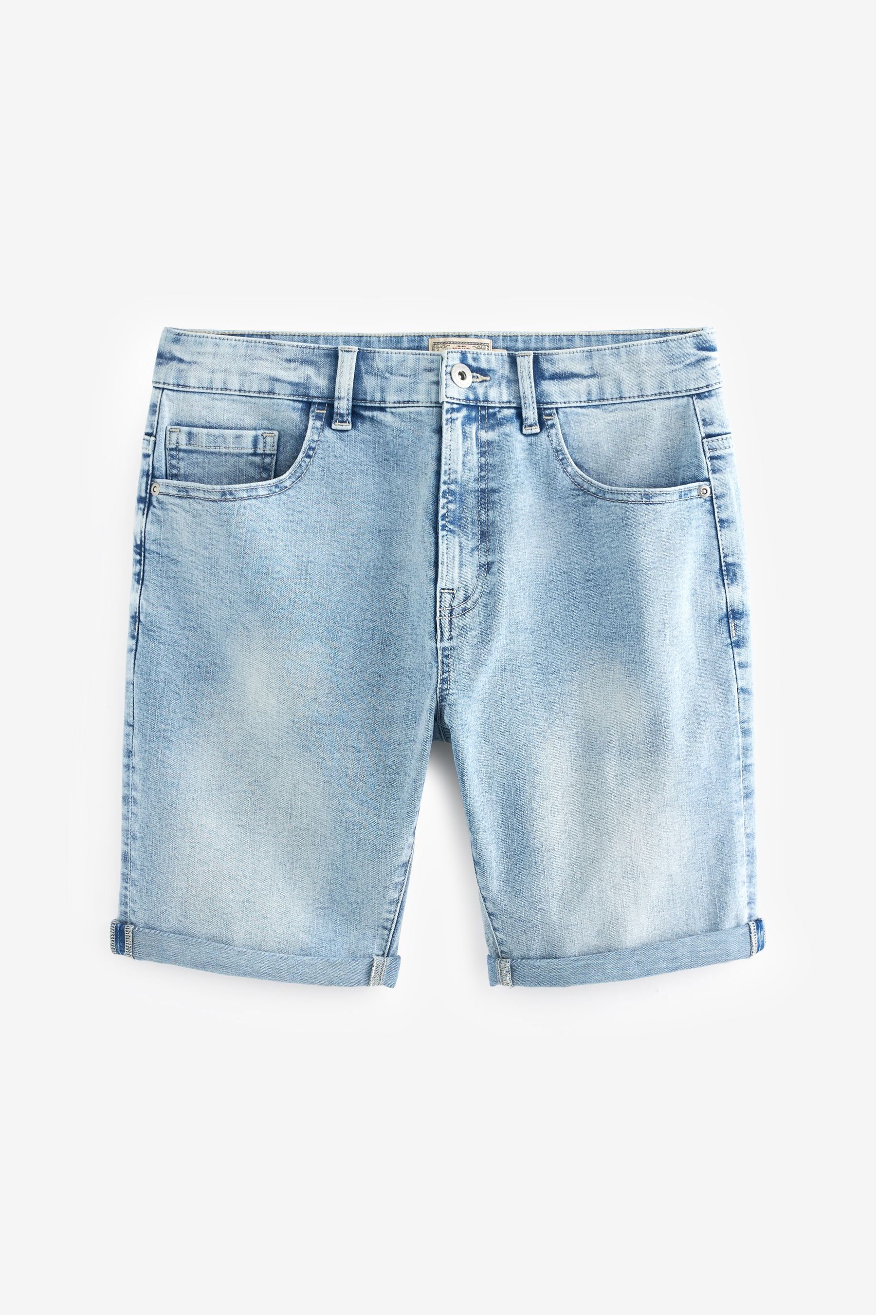 Förderungsmaßnahme Next Jeansshorts Jeansshorts Slim im Fit (1-tlg) Stretch mit