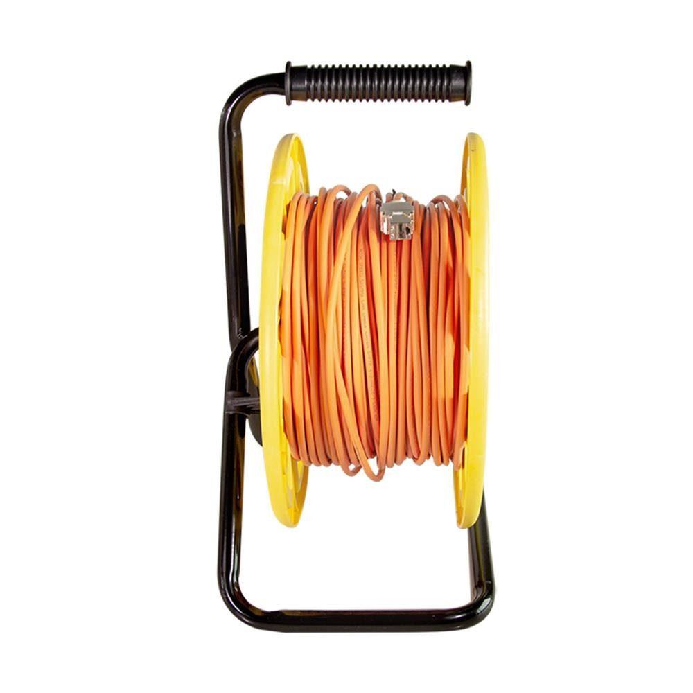 Kabeltrommel, LogiLink auf Cat.6A cm), orange, RJ-45 Trommel RJ-45 (Ethernet), CQ3060S Netzkabel, (Ethernet) S/FTP, (6000 Netzwerkkabel