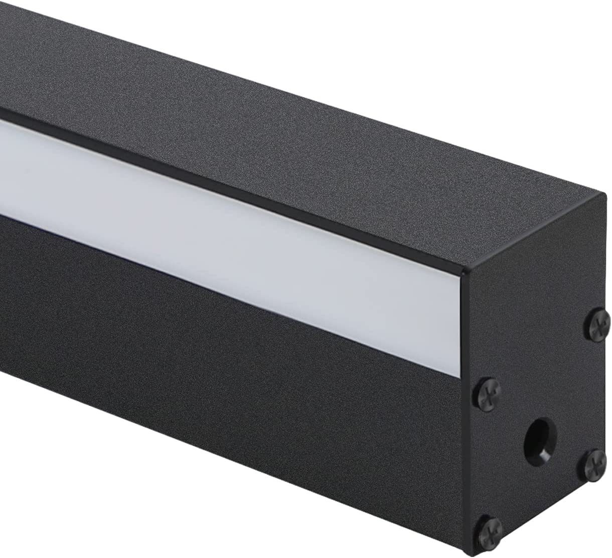 Nettlife LED Wandleuchte innen Schwarz 100cm 3000/6500K Flur Up Down Wandbeleuchtung, LED fest integriert, warmweiß, Flur Wohnzimmer Bett Treppenhaus Kinderzimmer Schlafzimmer