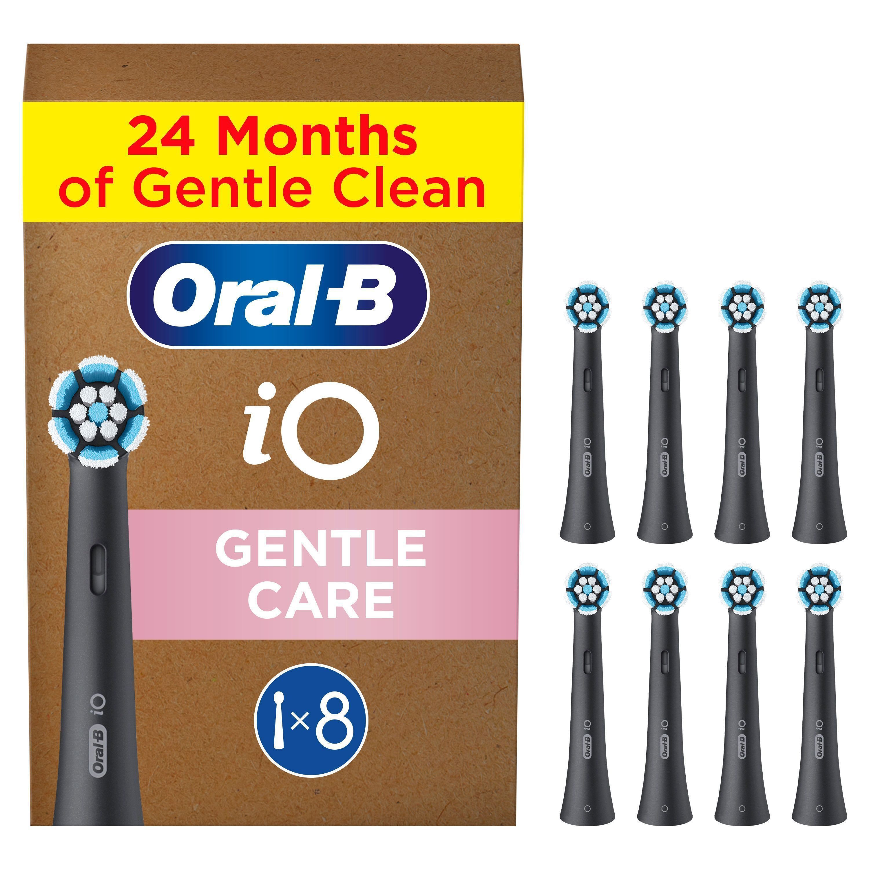 Oral-B Aufsteckbürsten iO Sanfte Reinigung, fortschrittliche Plaque-Entfernung, für empfindliches Zahnfleisch