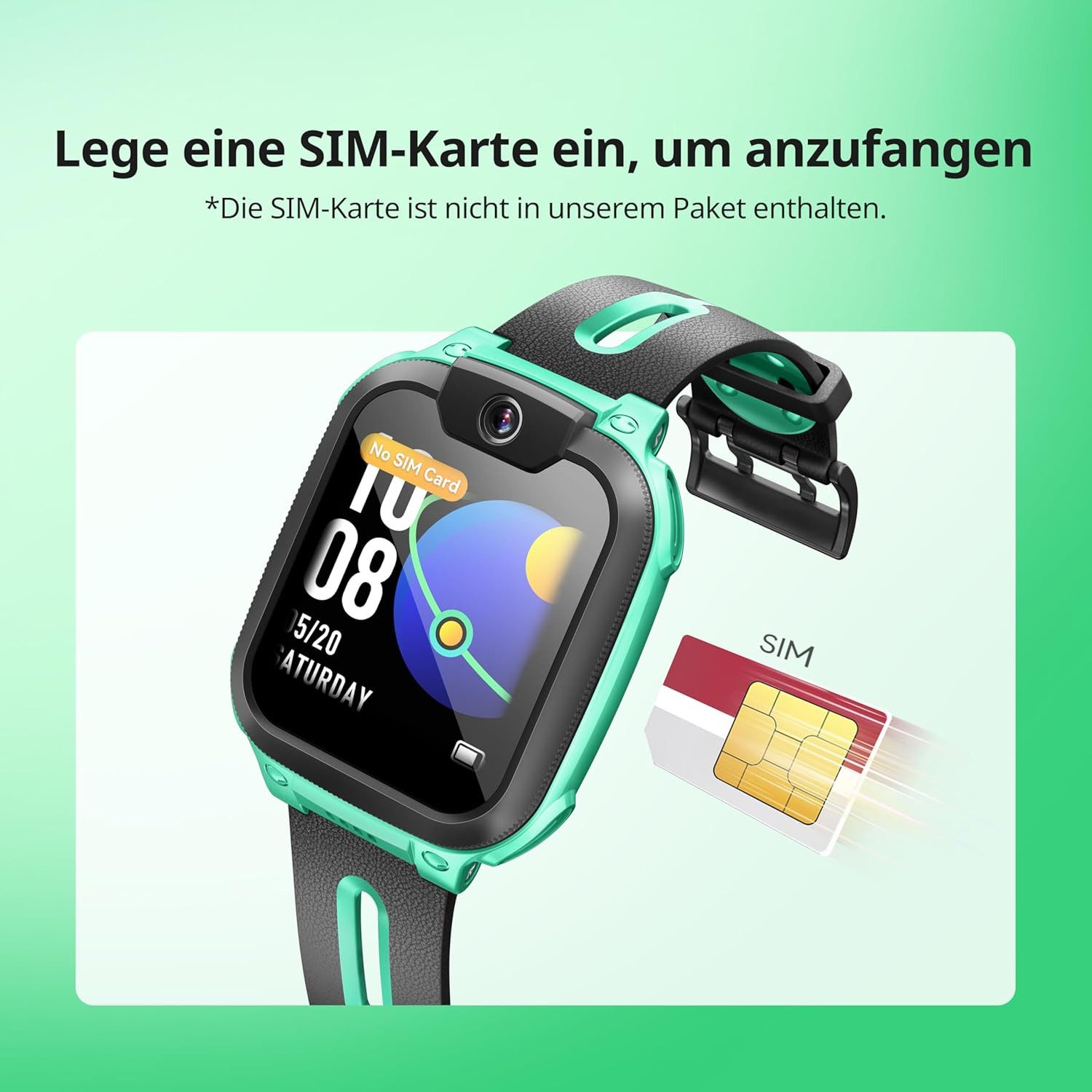 imoo Z Smartwatch (3,3 cm, sim), KINDER-SMARTWATCH MIT VIDEOANRUF GPS UND WASSERSCHUTZ