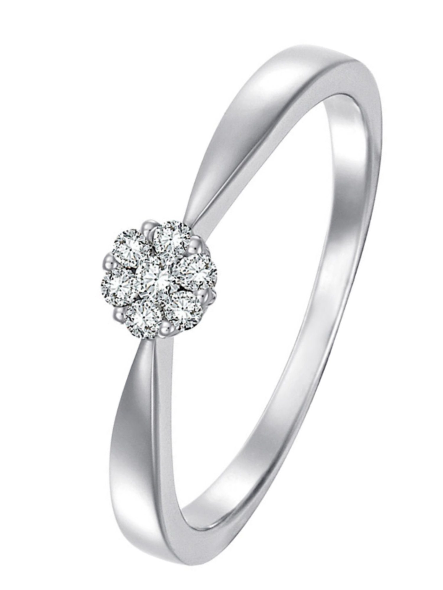 CHRIST Diamantring »CHRIST Damen-Damenring 585er Weißgold 7 Diamant«, mit  Brillanten online kaufen | OTTO