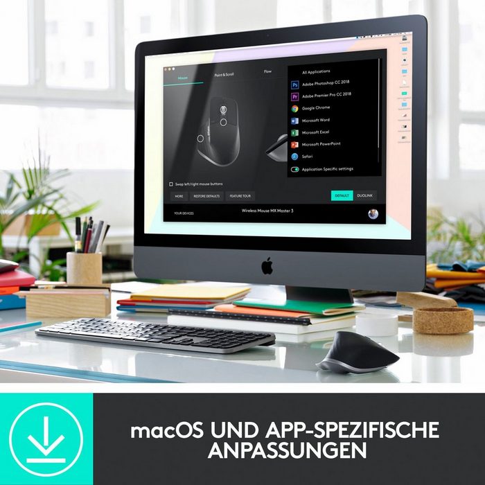 Logitech MX MASTER 3 für Mac Maus (Funk) QR6471