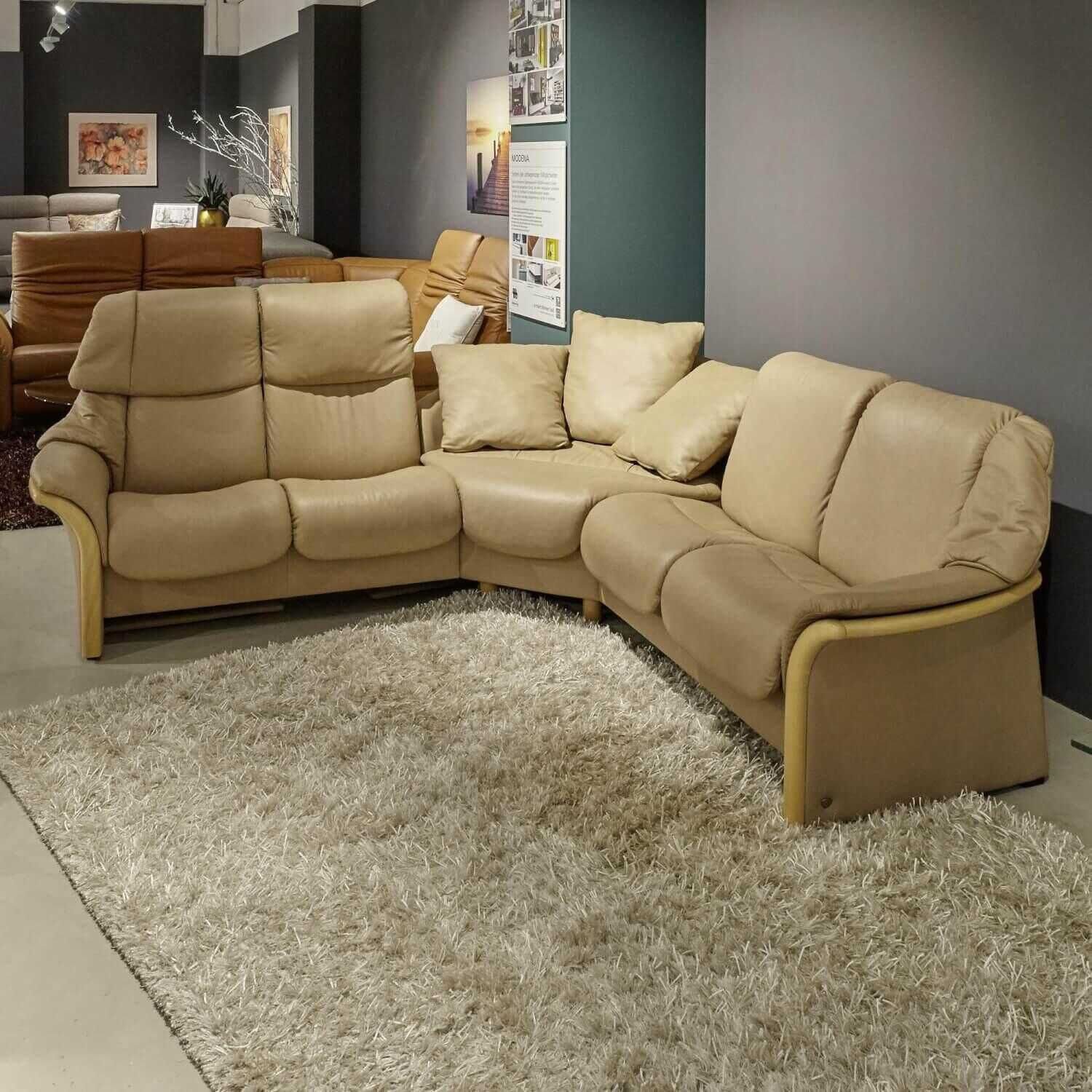 Stressless® Ecksofa Ecksofa Eldorado Leder Paloma Sand Buche