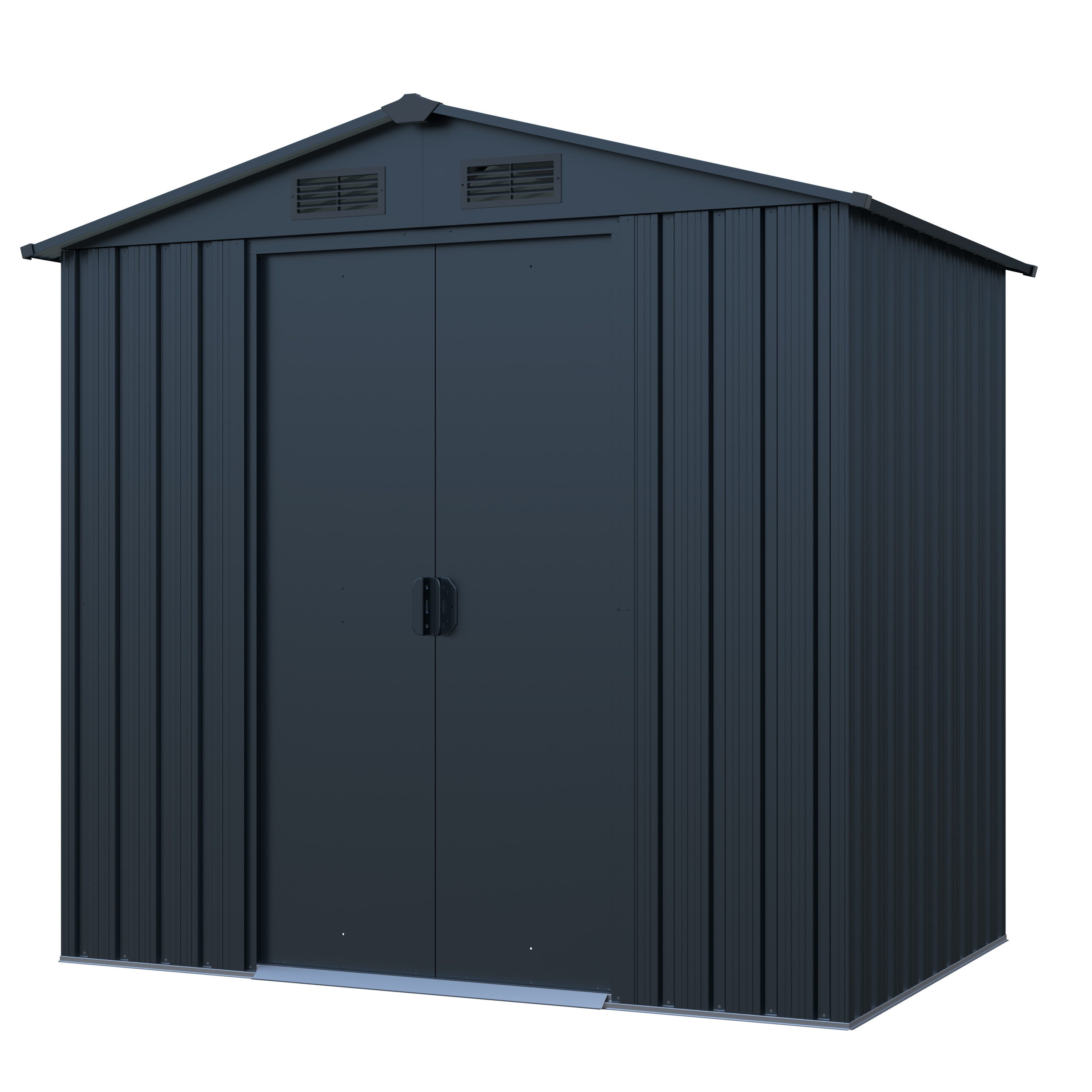 GARDEN 'N' MORE Gerätehaus Pultdachhaus Basic plus, BxT: 194x131 cm, einfacher Aufbau, Langlebig, mit Lüftungsschlitzen