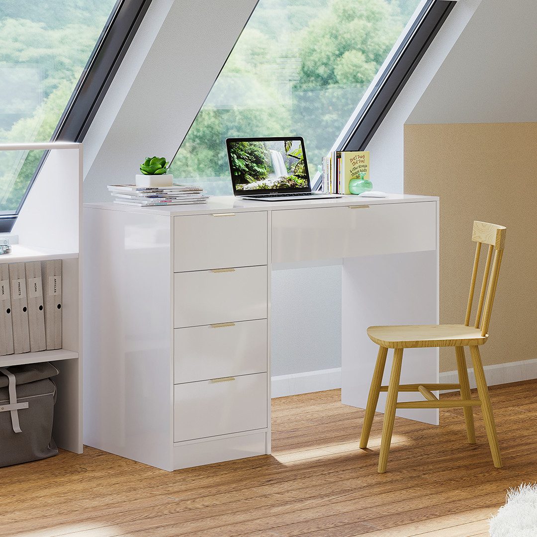 Bellamio Schreibtisch Livny (Bürotisch mit 5 günstig online kaufen