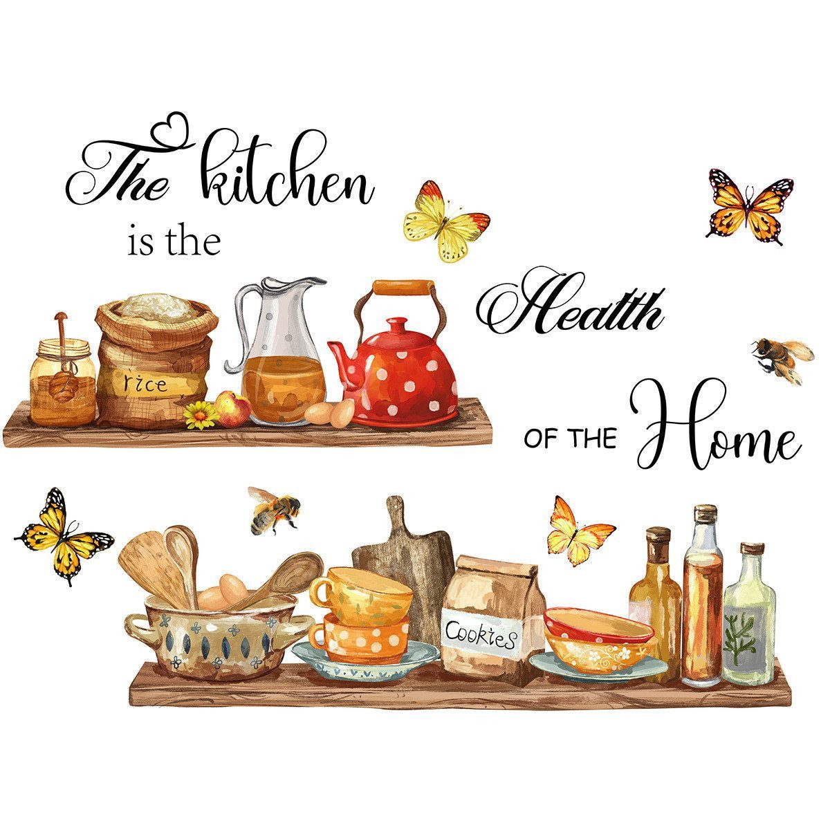 FELIXLEO Wandtattoo Wandtattoo Küche - Wandsticker Herausnehmbar Selbstkleb günstig online kaufen