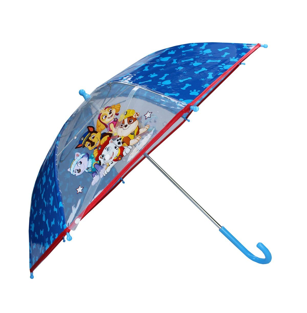 Vadobag Stockregenschirm Vadobag Kinder-Regenschirm transparent mit Motiv Paw Patrol Umbrella