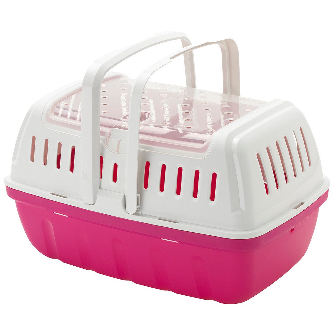 DUVO+ Tiertransportbox Duvoplus Transportbox Hipster - rosa Maße: 40x26x22cm