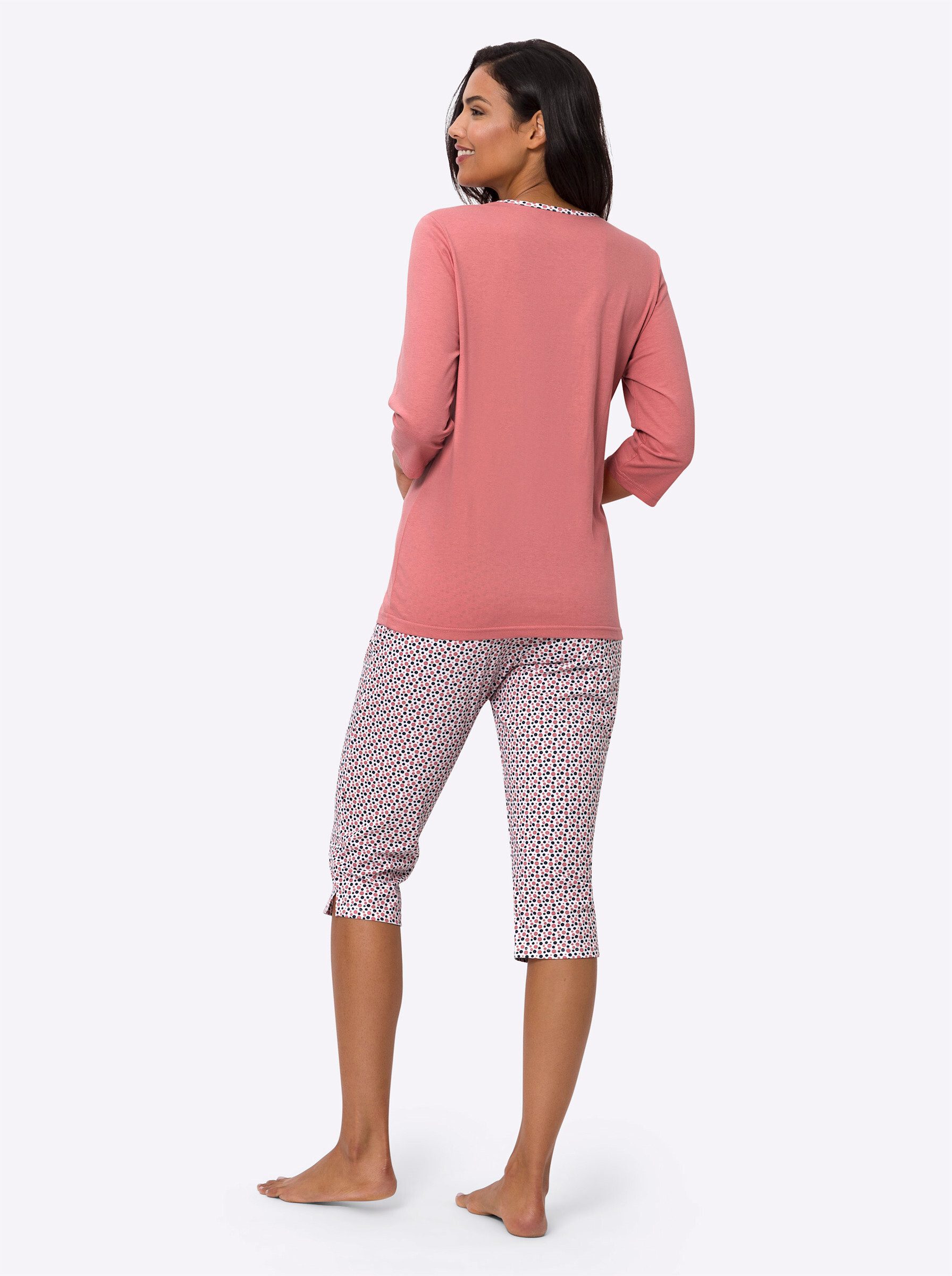 Sieh an! Schlafanzug Capri-Schlafanzug 3/4-Arm