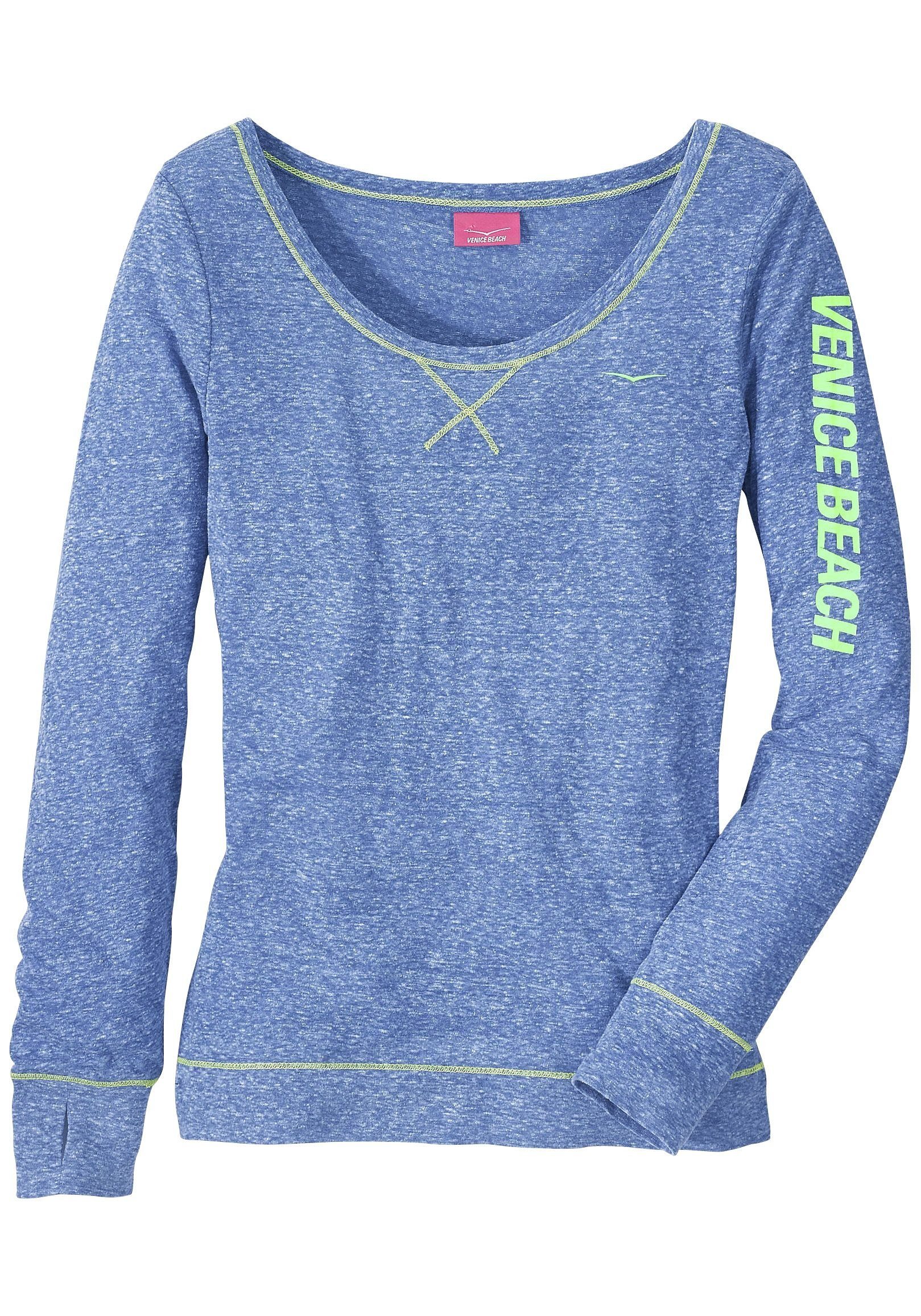 Venice Beach Langarmshirt, mit sportlichem Logoprint, sportlich-casual günstig online kaufen