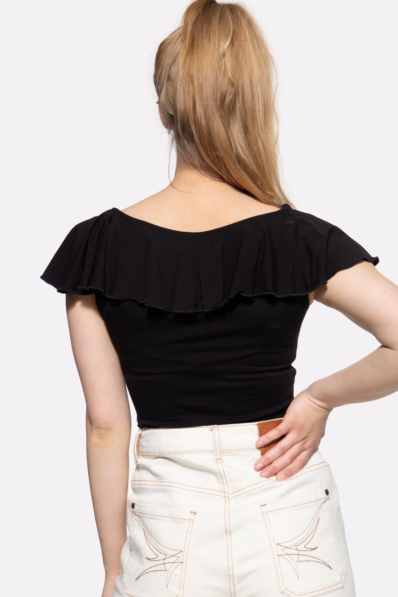 QueenKerosin T-Shirt (1-tlg) Off Shouler günstig online kaufen