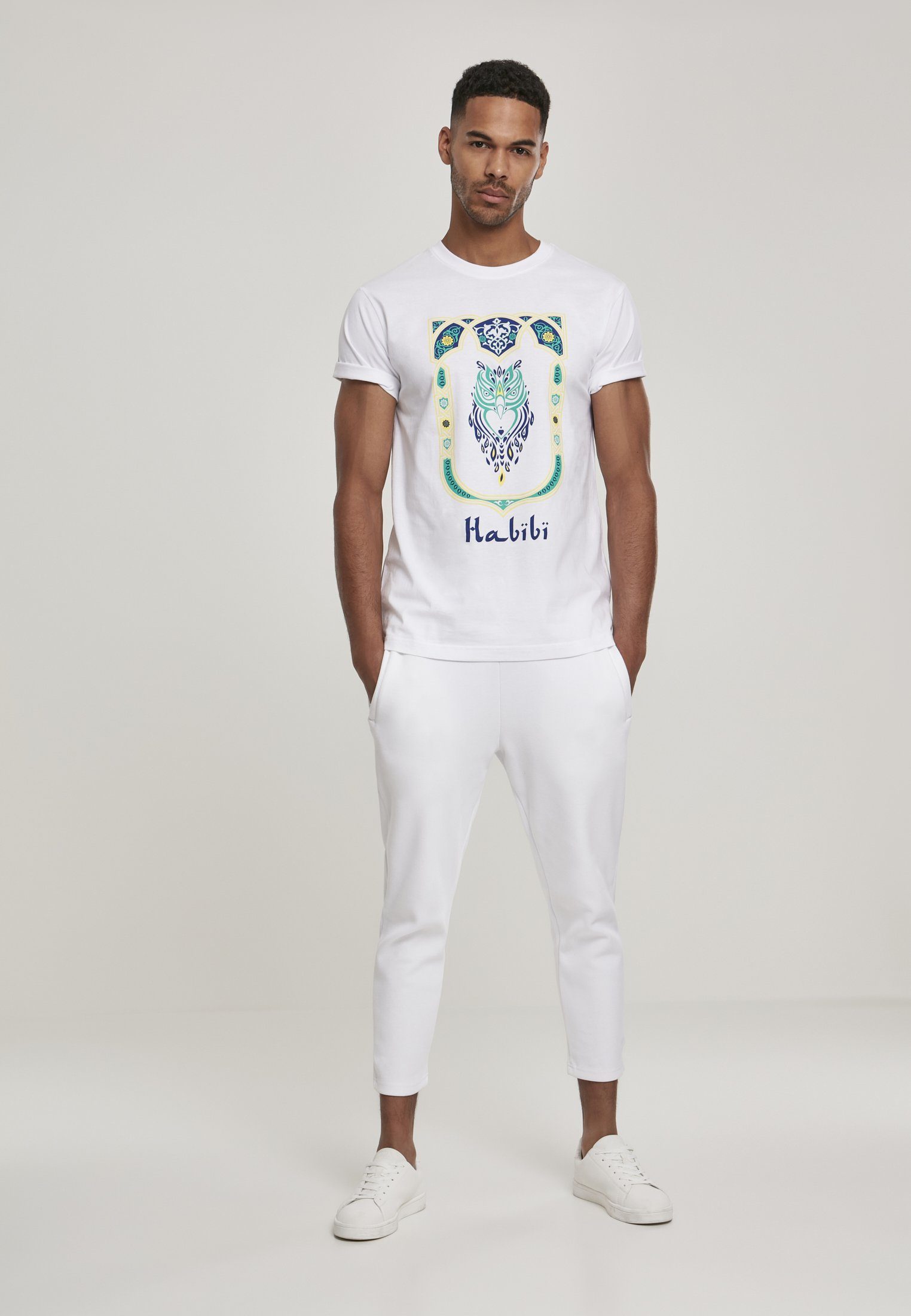 Tee MisterTee Owl (1-tlg) T-Shirt Habibi Herren