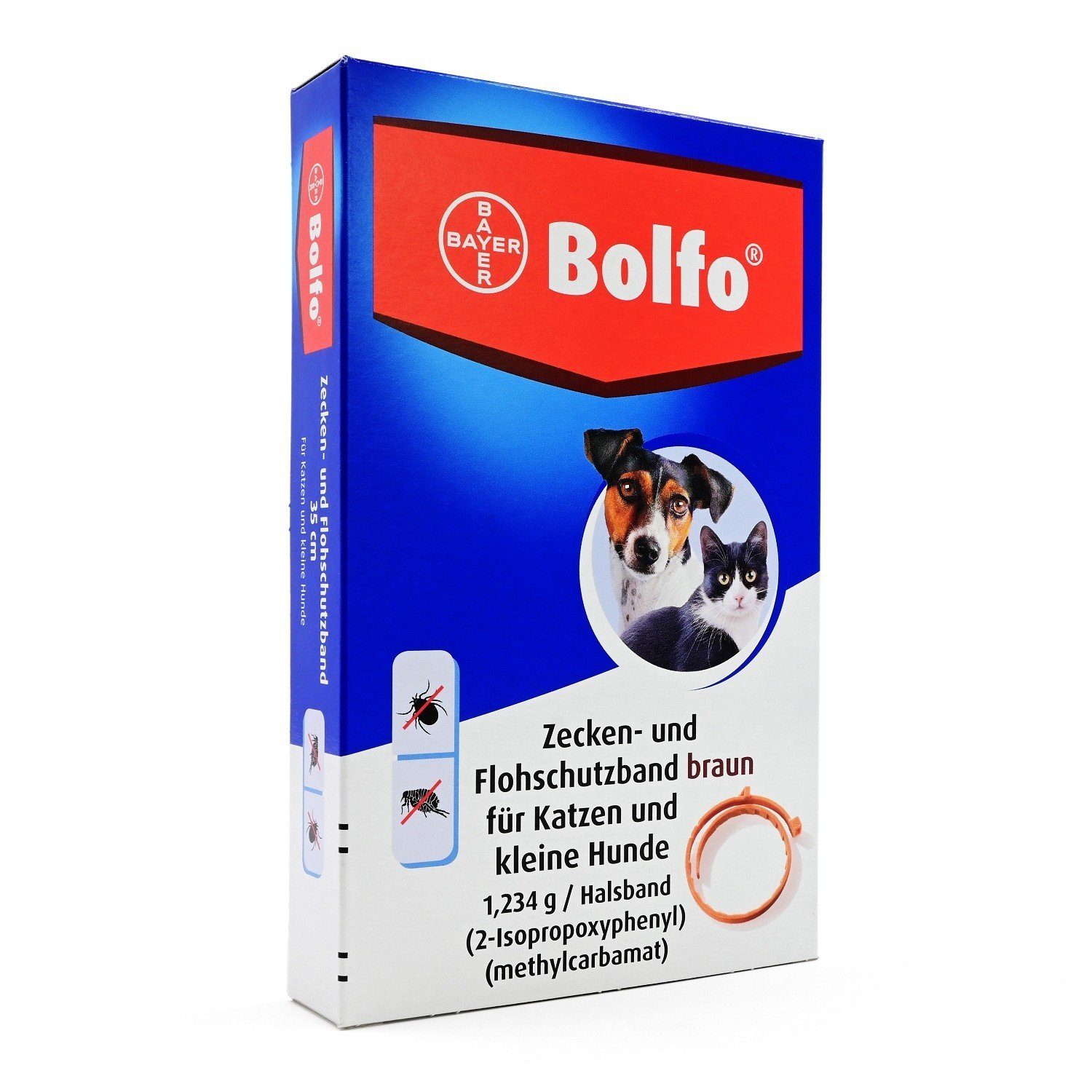 Hunde-Halsband BOLFO Flohschutzband braun f.kleine Hunde/Katzen, 1 St