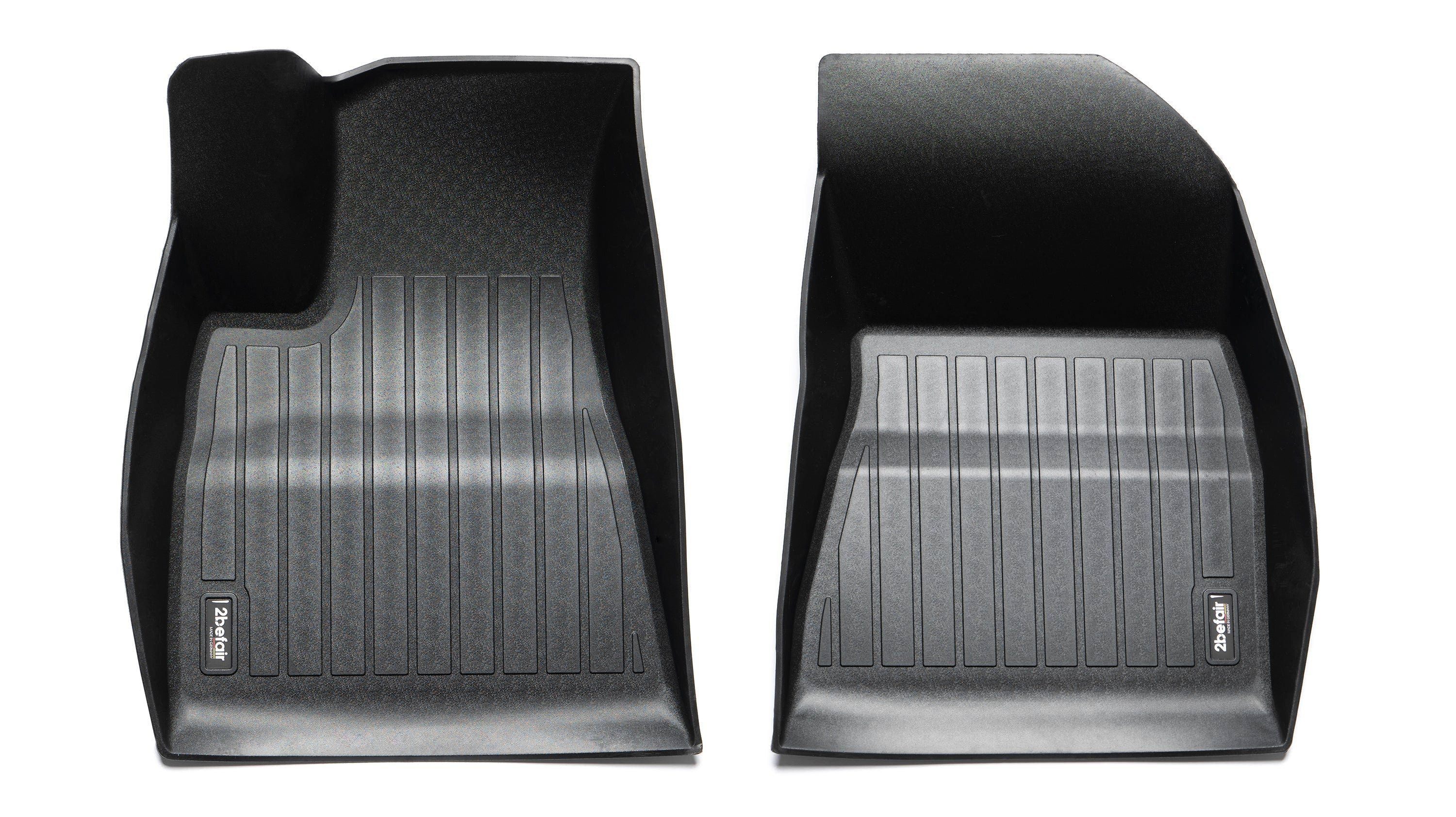 2befair Auto-Fußmatte Gummimatten Fußraum vorne für das Tesla Model 3, für  Tesla, Umfassender Schutz gegen Nässe und Schmutz
