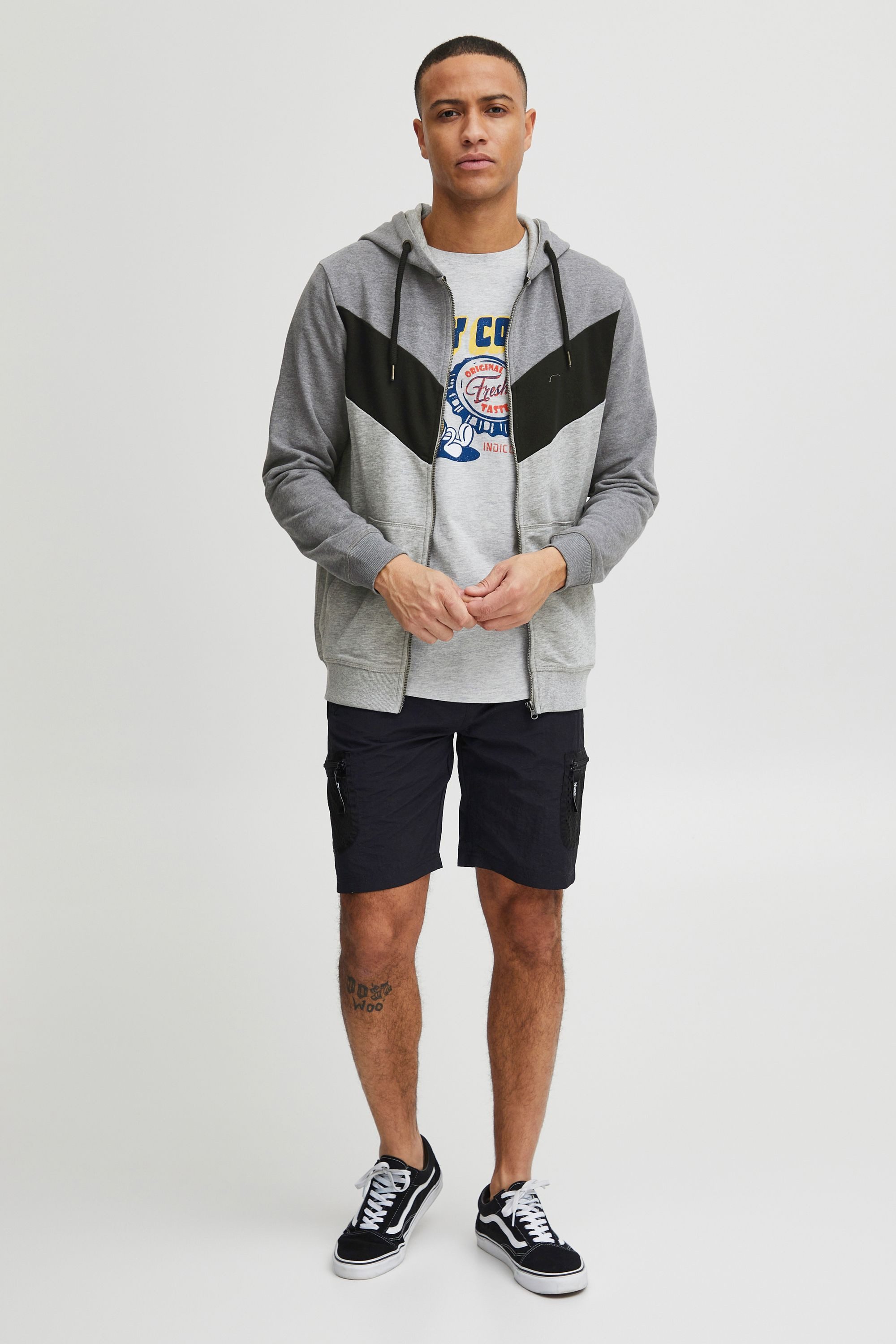 Indicode Kapuzensweatjacke IDPock - 55599MM Modischer günstig online kaufen