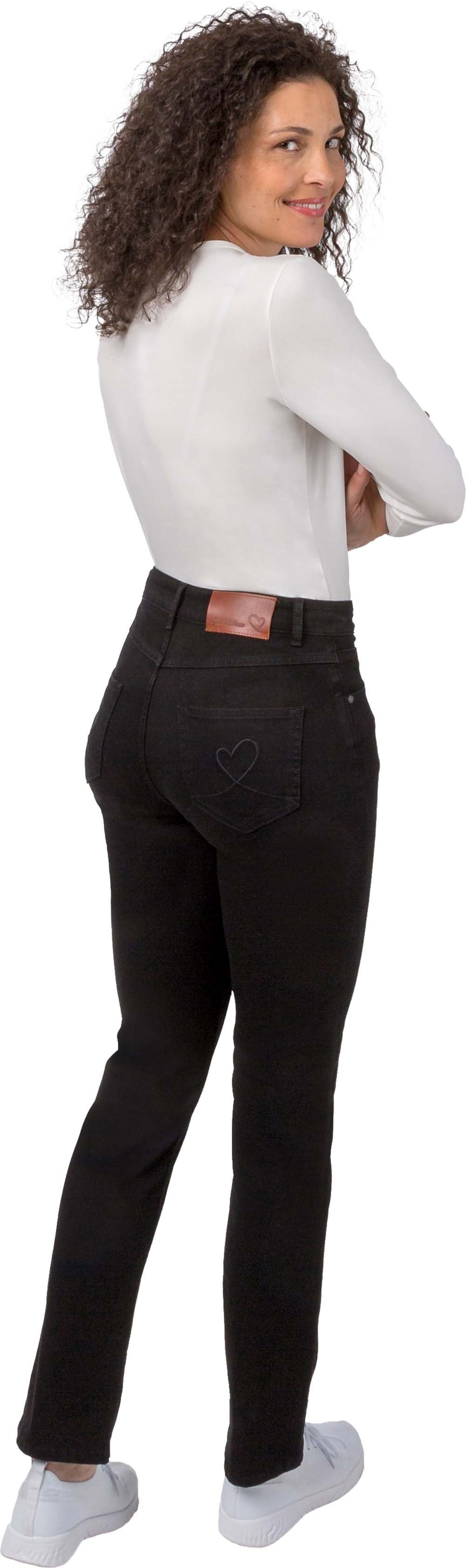 5-Pockets Gio-Kim Stretch-Jeans Gio black Milano Style