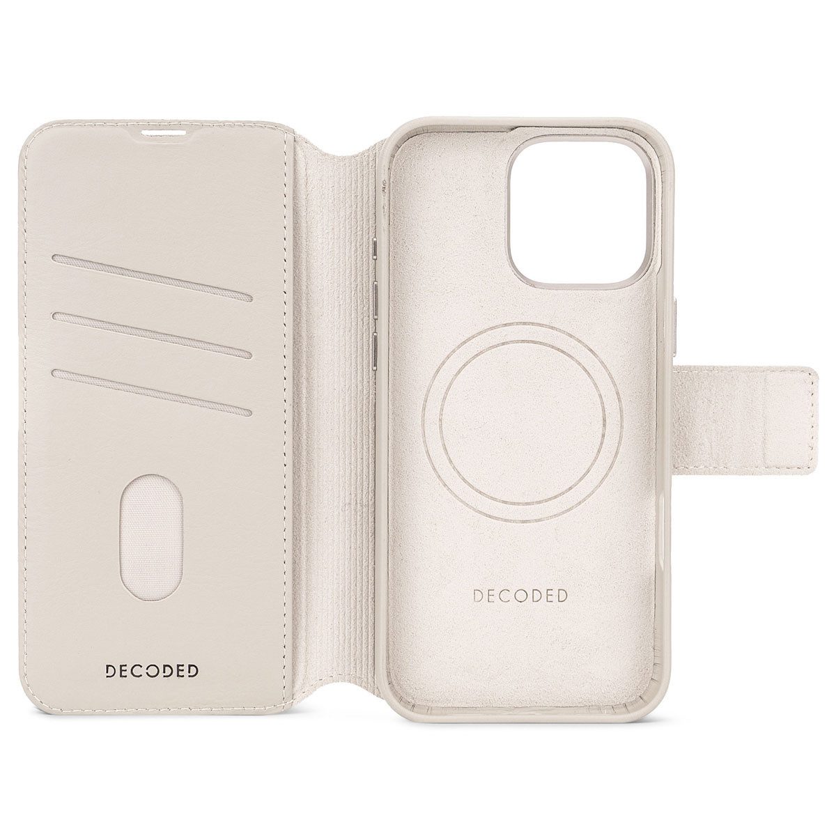 DECODED Flip Case Decoded 2 in 1 Leather Klapphülle MagSafe Apple iPhone 16 Pro Max - Cl