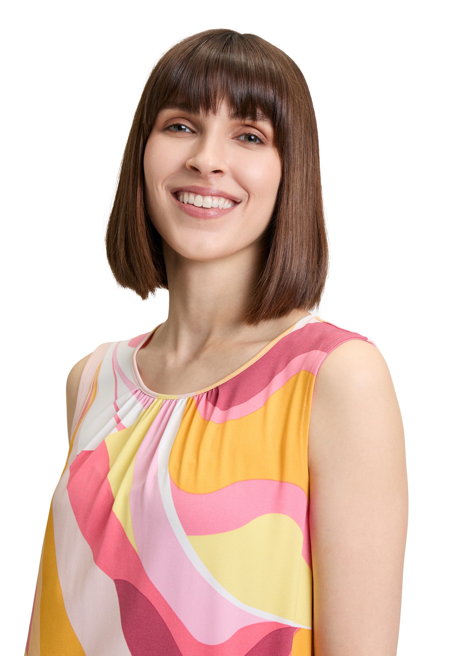 Betty Barclay T-Shirt Damen mit Raffung (1-tlg) Material