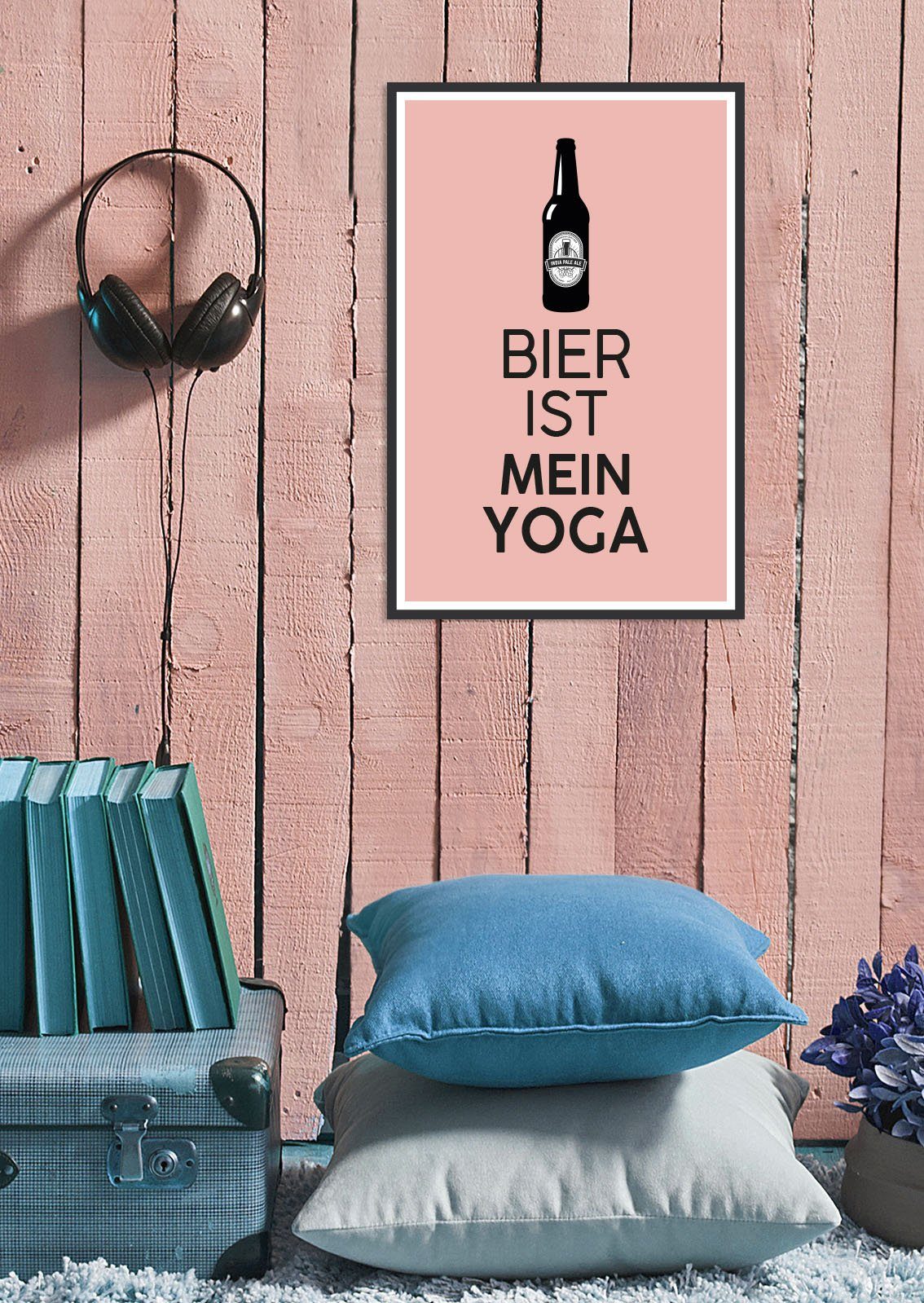 Yoga, queence Sprüche (1 Metallbild St) Bier