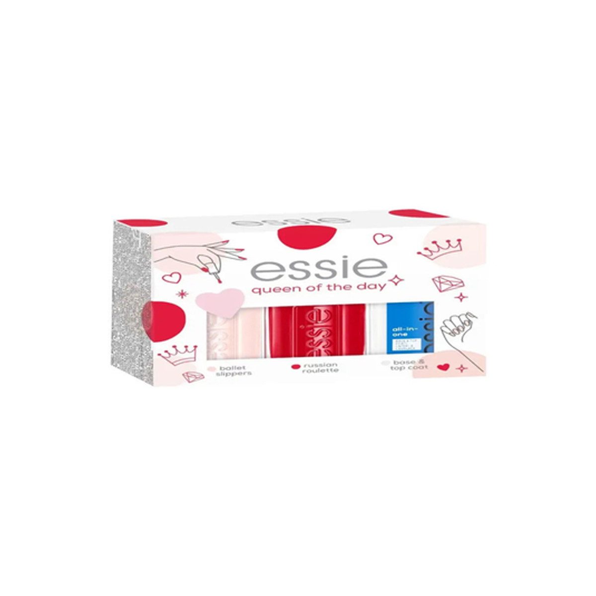 essie Eau de Toilette ESSIE NAIL SET: POLISH N61 13.5ML+ POLISH N6 13.5ML + BASE COAT 13.5ML
