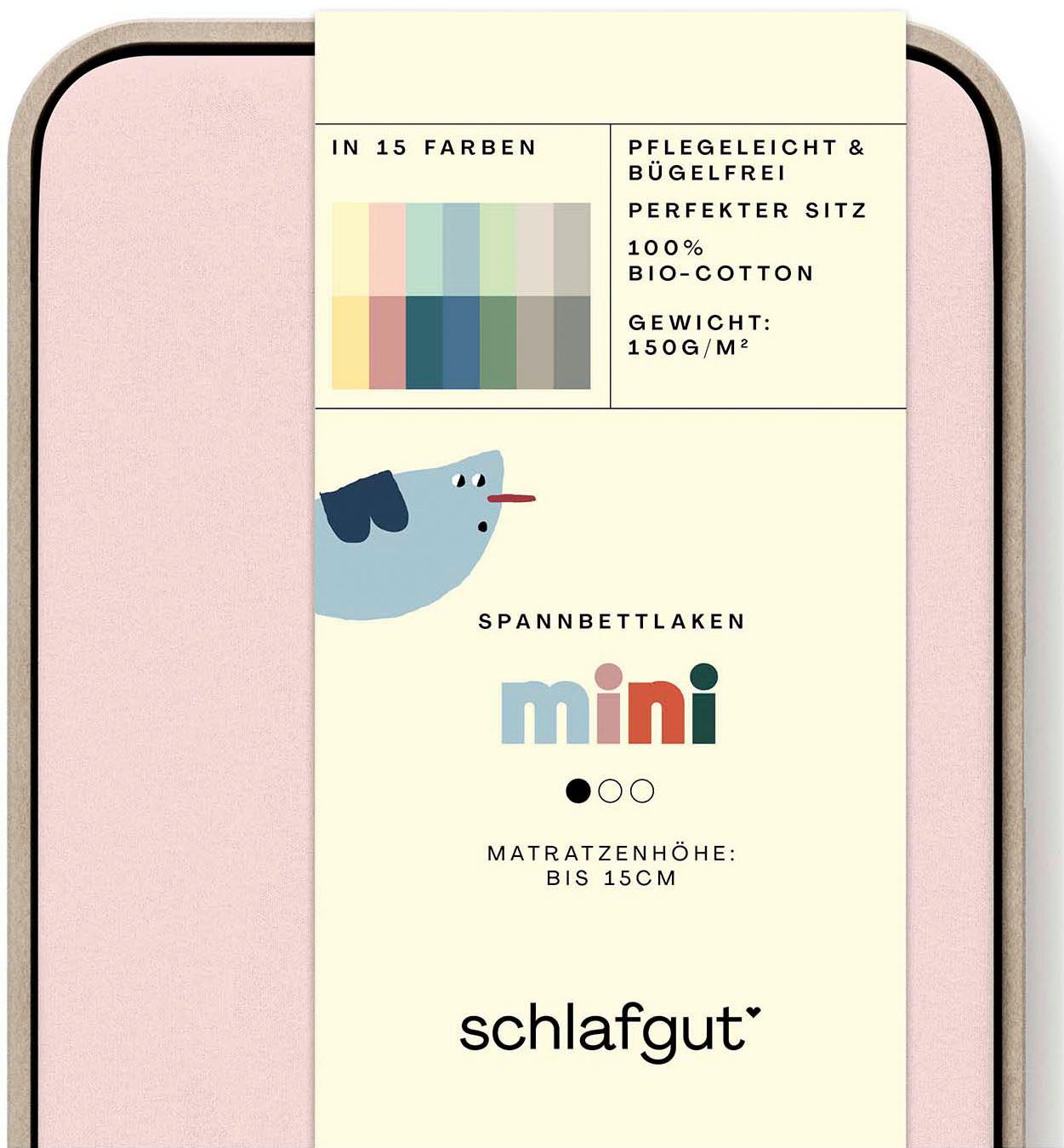 Schlafgut Spannbettlaken Casual Mini Spannbettlaken, Jersey, günstig online kaufen