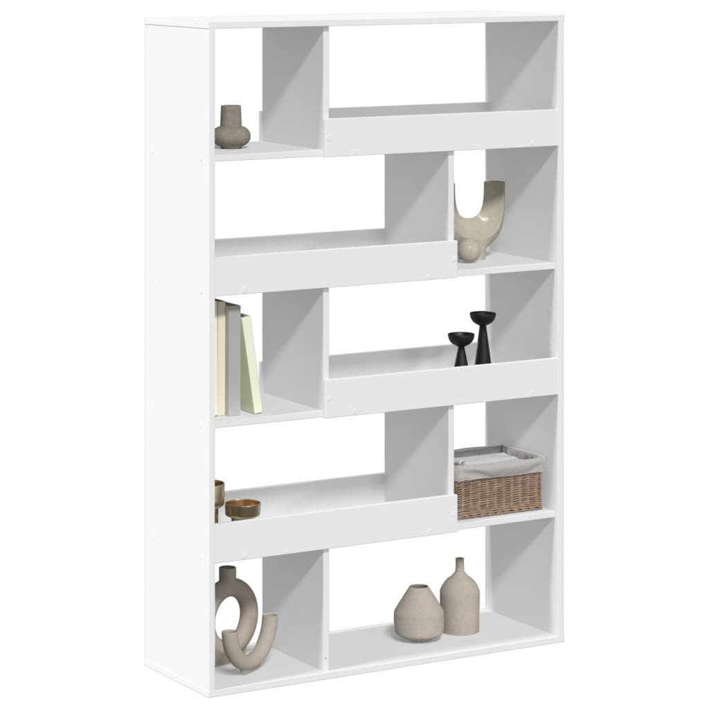 vidaXL Bücherregal Raumteiler Weiß 100x33x156,5 cm Holzwerkstoff, 1-tlg. günstig online kaufen