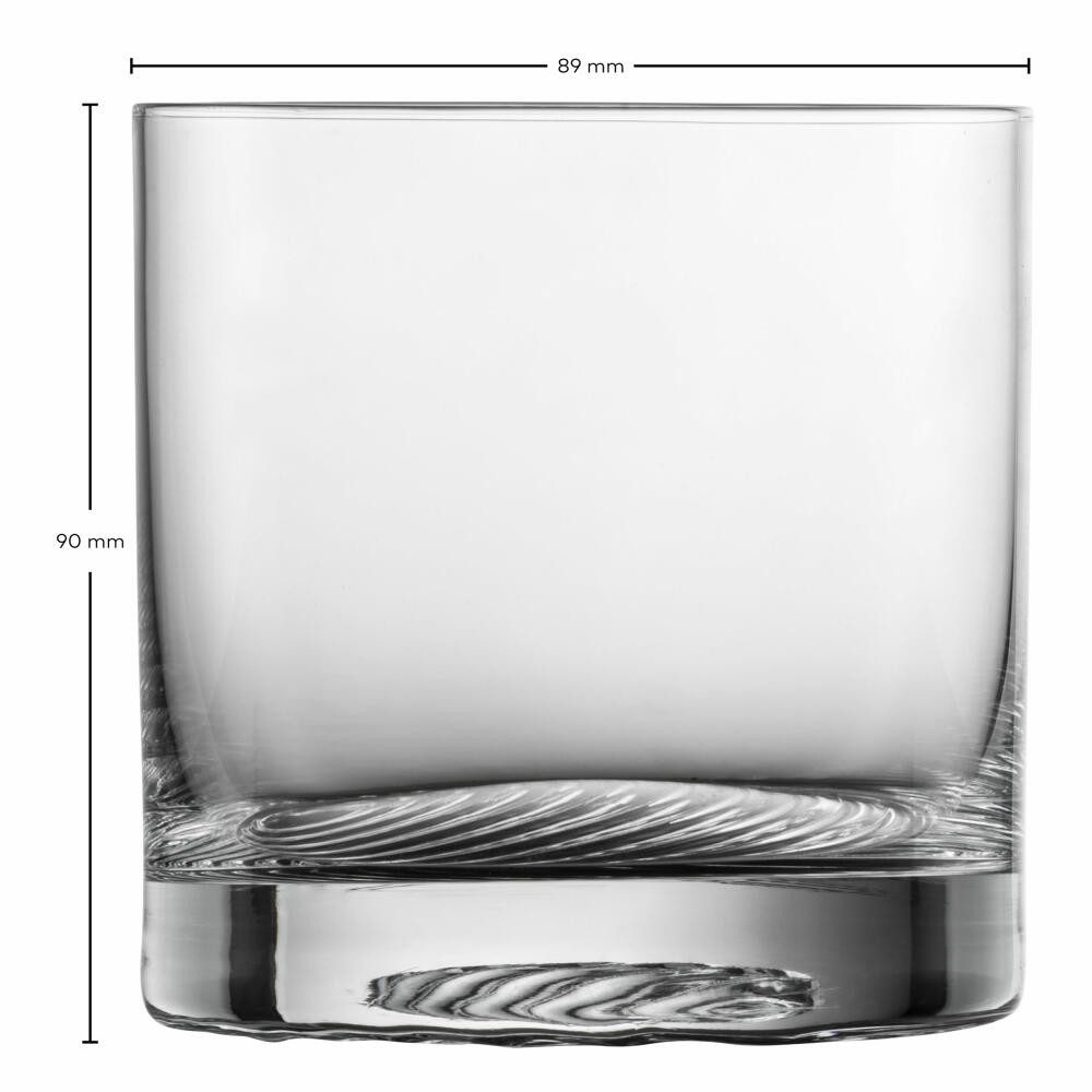 Zwiesel Glas Whiskyglas groß Echo 4er Set, 399 ml, 4-tlg., Kristallglas