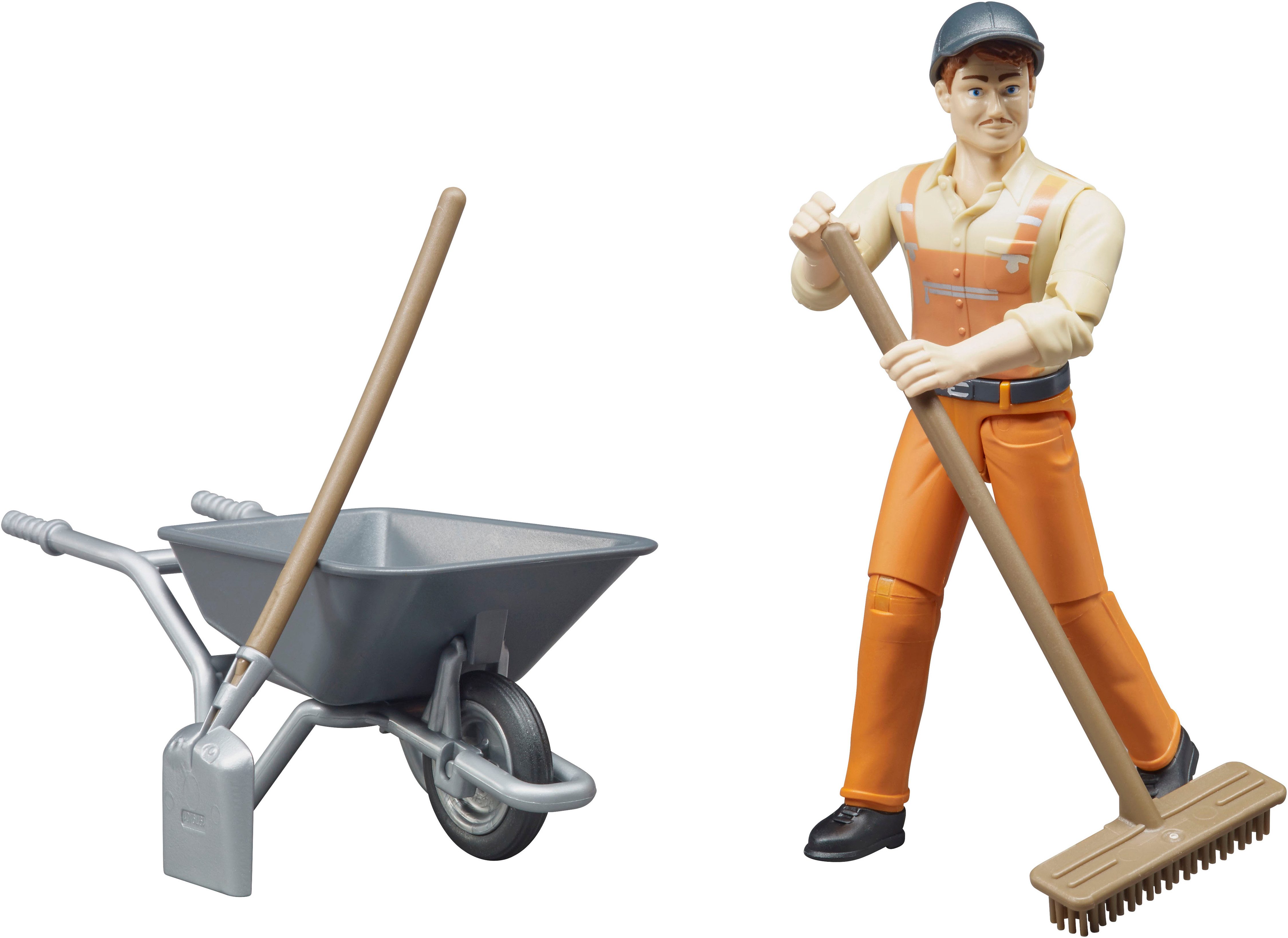 Bruder® Spielfigur bworld Kommunalarbeiter (62130), Made in Europe