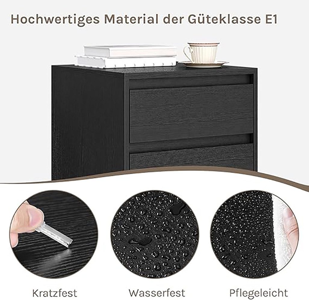 Woltu Aktenschrank (1-St) mobiler Schrank, Rollcontainer mit 3 Schubladen – Bild 5 von 5