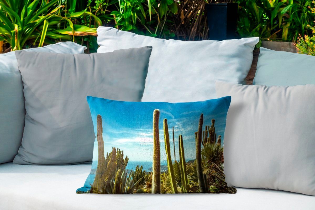 MuchoWow Dekokissen Kaktus - Meer Kissenhülle Polyester, Outdoor-Dekorationskissen, Dekokissenbezug, - Himmel