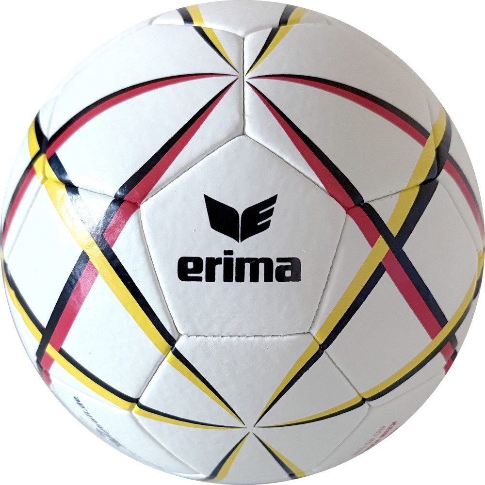 Ballon De Handball Erima Magic White Pro – Taille 3, Blanc/rouge, Revêtement PU Adhérent, Système Triple Shock