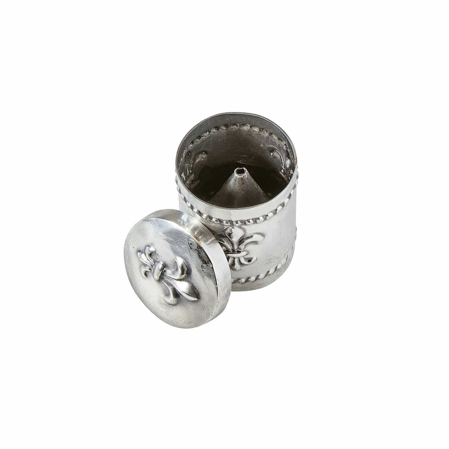 Mirabeau Kerzenständer Kerzenanspitzer Fleur De Lys antiksilber günstig online kaufen