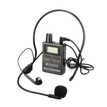 Retekess Funkgerät TT105 Tour Guide System, 50 Kanäle, 2,4 GHz Übersetzungsausrüstung, 150m Drahtloses Audioguide, für Fabrik, Tourismushochschule, Kirche