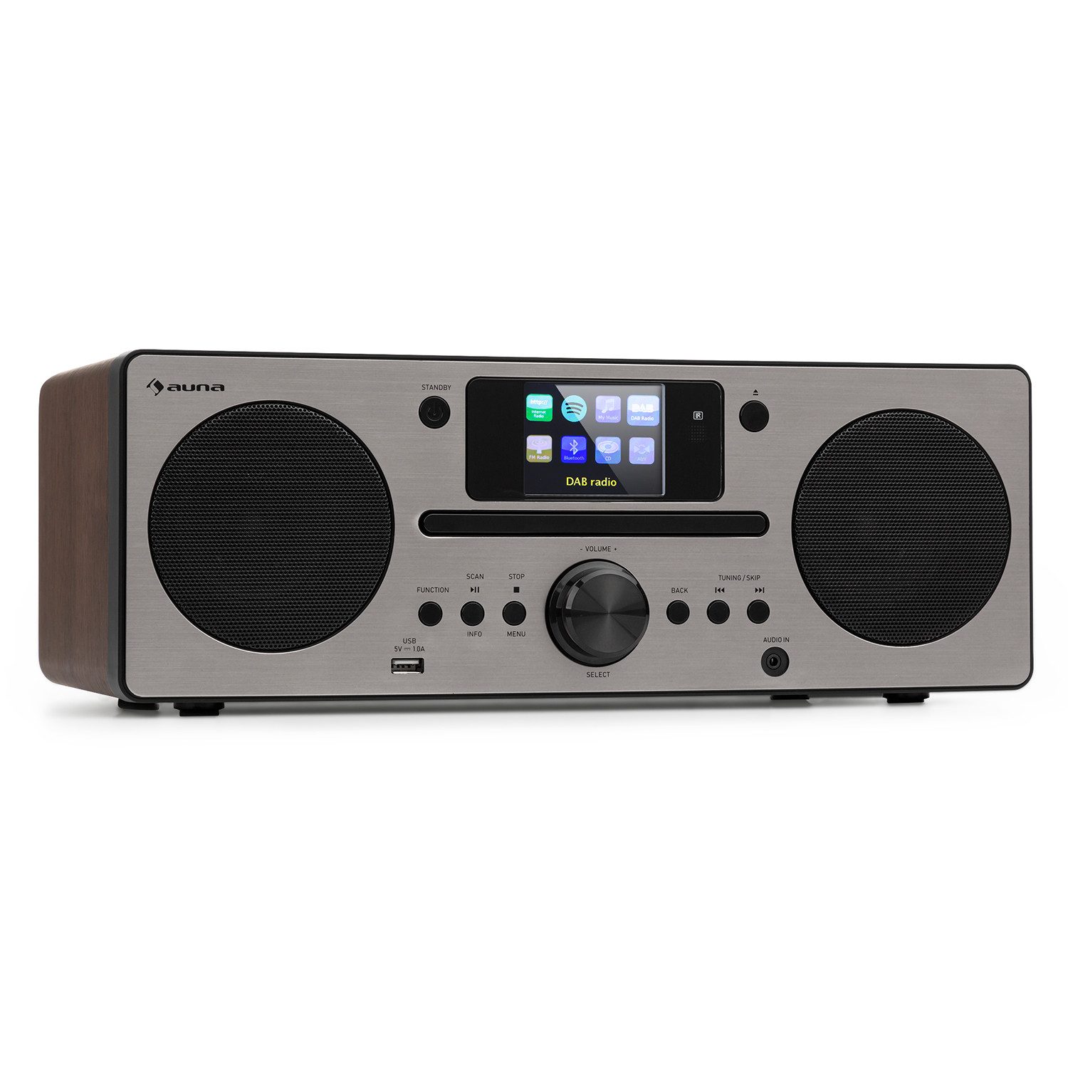 Auna Harvard Radio (DAB+;UKW mit RDS, 20 W, Internetradio Bluetooth Radio WLAN - DAB Plus Digitalradio Küchenradio)