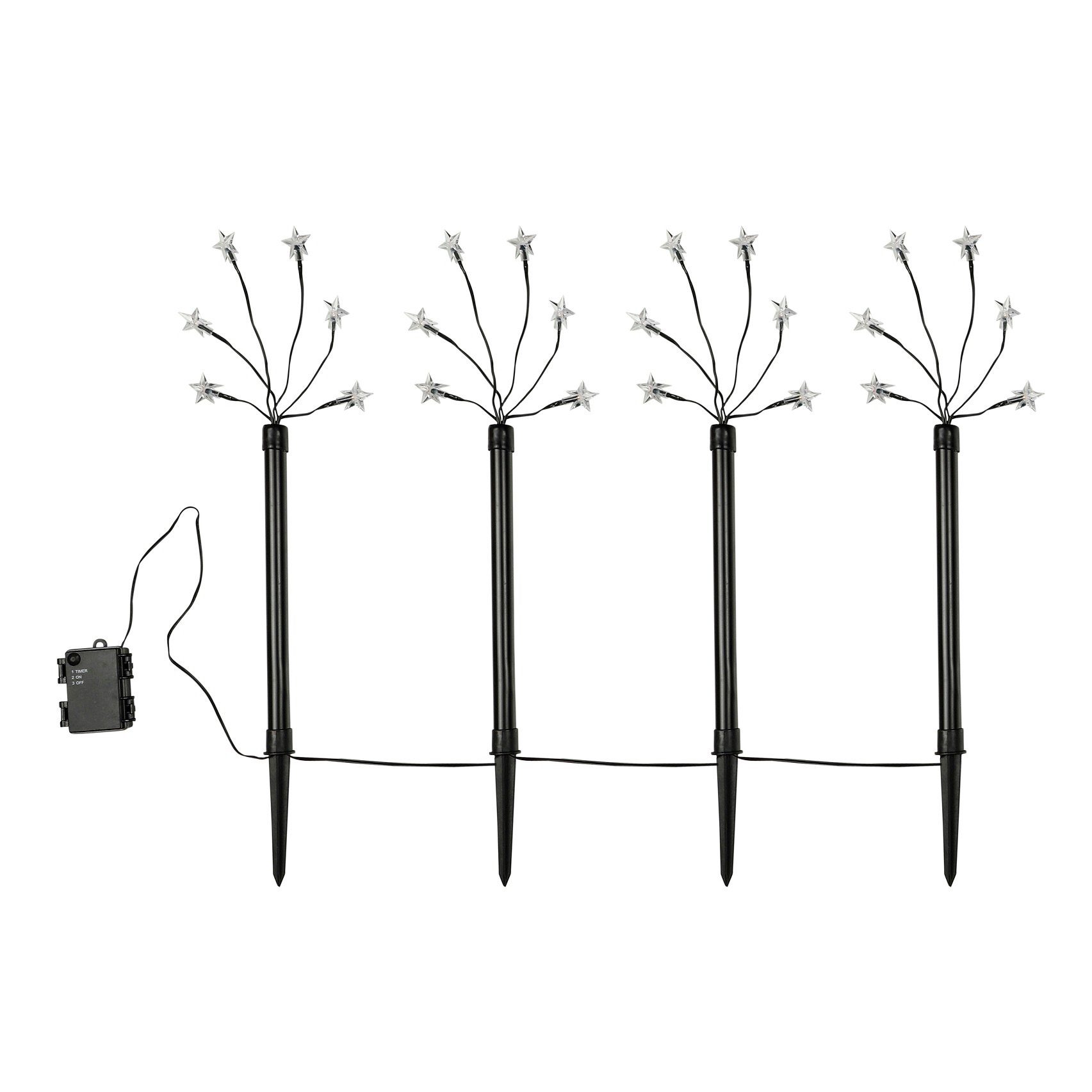 GartenHero Gartenstecker LED Gartenstecker Lichterkette Sternenlicht Weihna günstig online kaufen