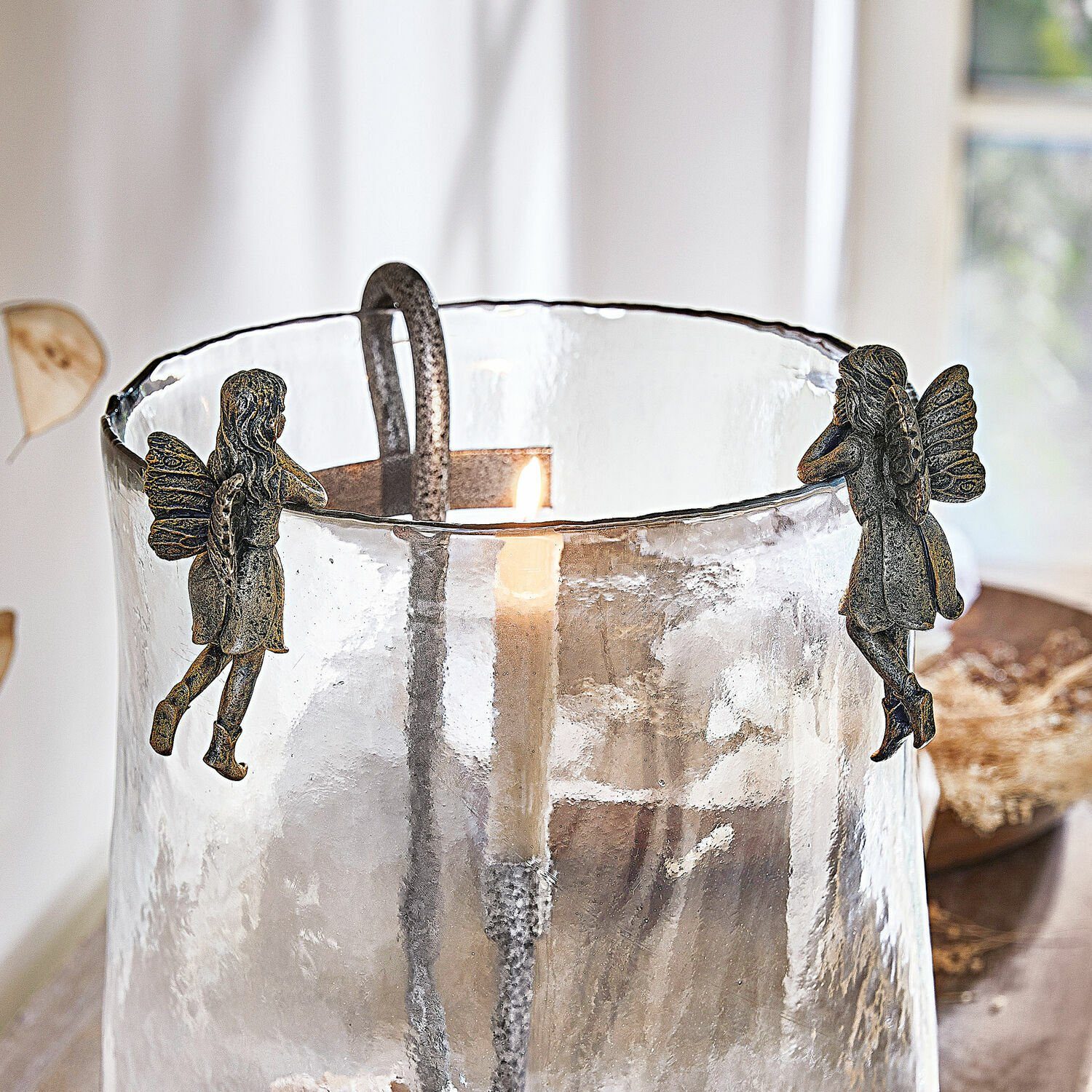 Mirabeau Dekofigur Figur 2er Set Lilly antikbraun