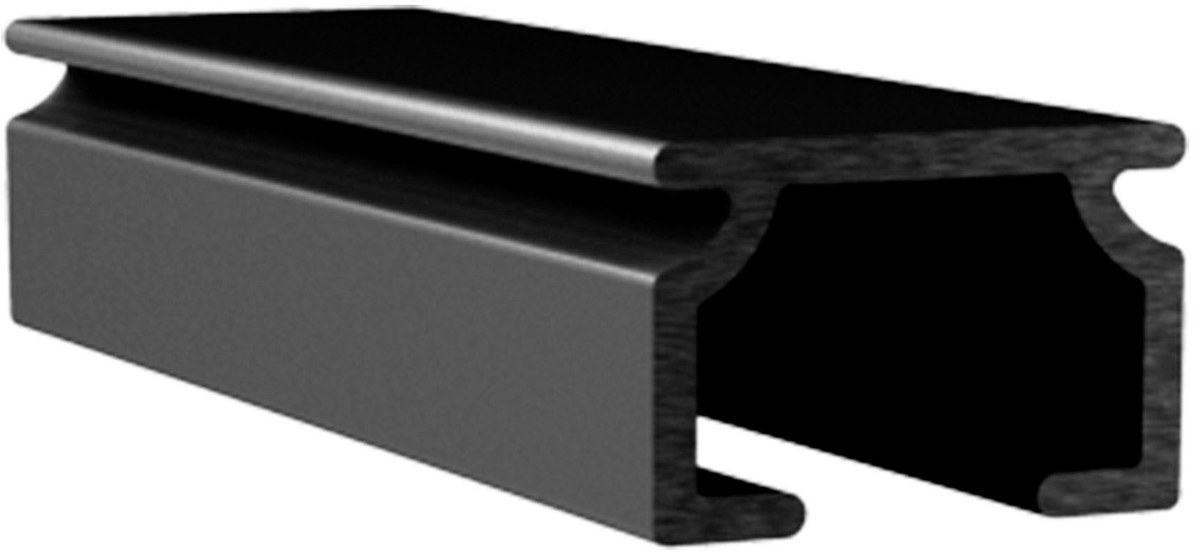SN DECO GROUP Gardinenschiene Objektschiene SL, 1-läufig, Fixmaß, mit Bohren, verschraubt, Aluminium, in versch. Längen und Farben, Aluminium, Innenlauf, Vorhangschiene