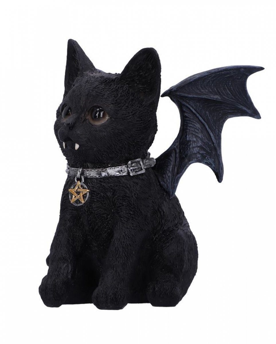 Horror-Shop Dekofigur Schwarze Vampir Vampuss zauberhafte als Katze 16cm