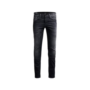 Jack & Jones Straight-Jeans schwarz (1-tlg)