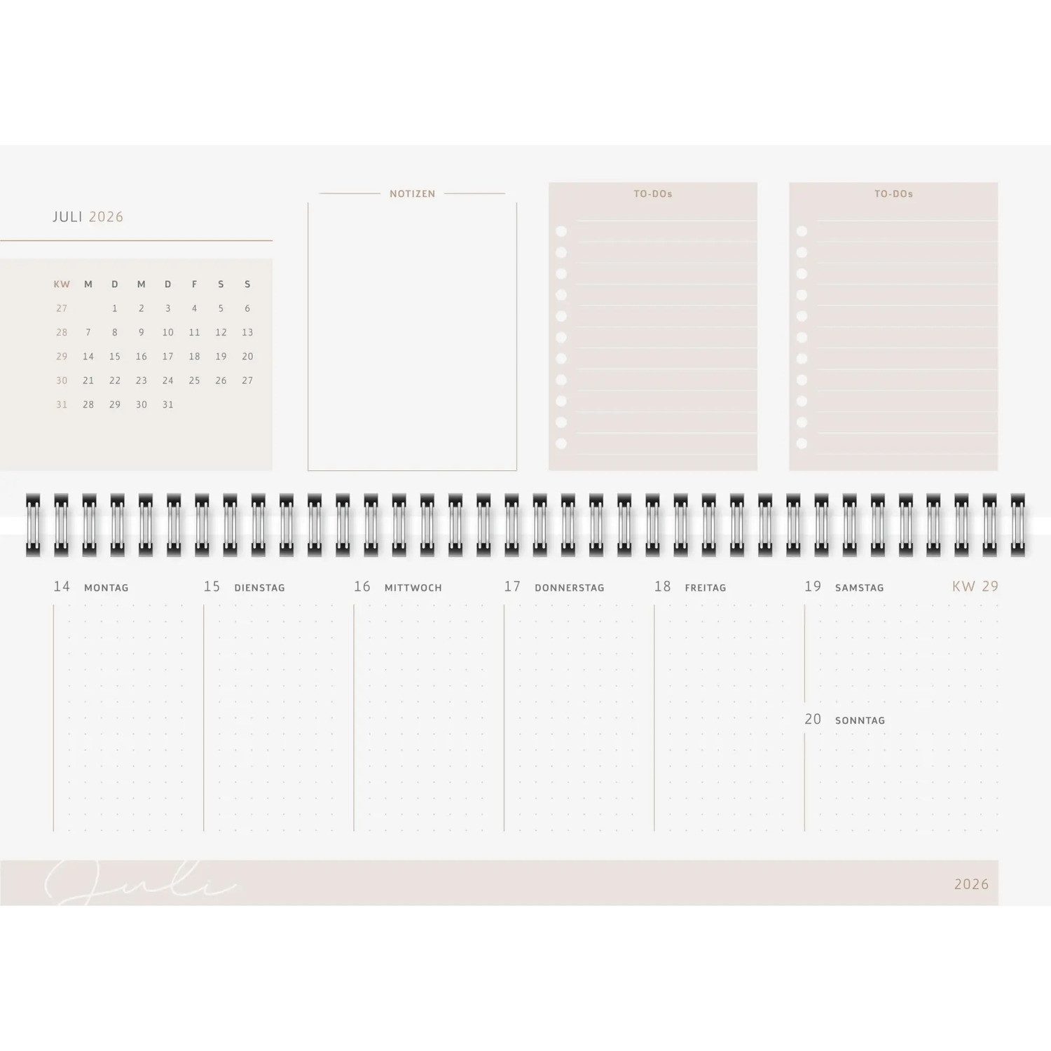 Baier & Schneider Taschenkalender rido/idé 7036311026, Querterminbuch Mod. Young Line 2026 "Love", ...