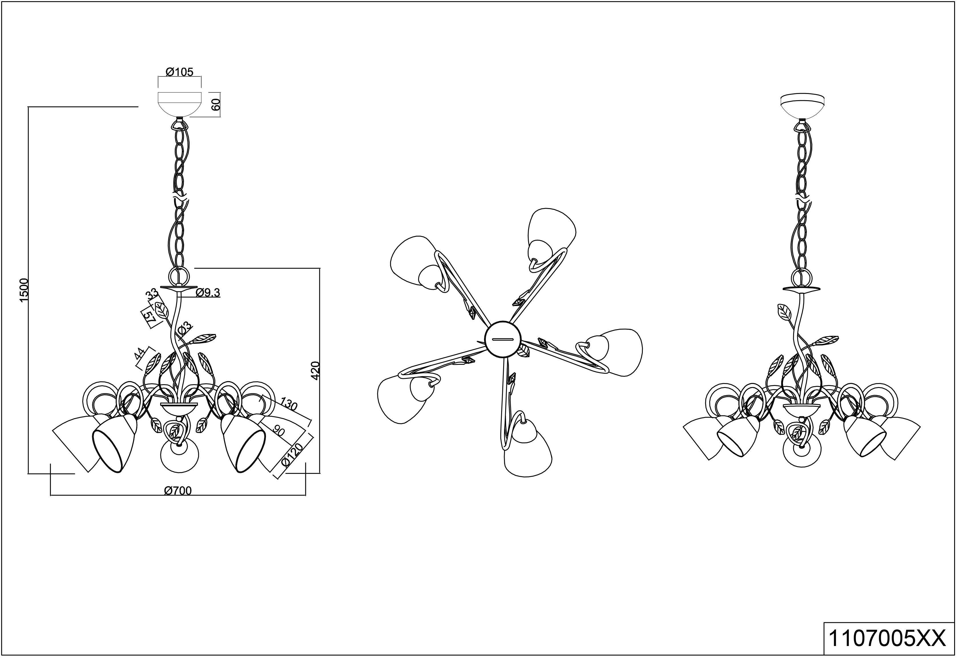 TRIO Leuchten Pendelleuchte Traditio, ohne Leuchtmittel, Hängeleuchte, Häng günstig online kaufen