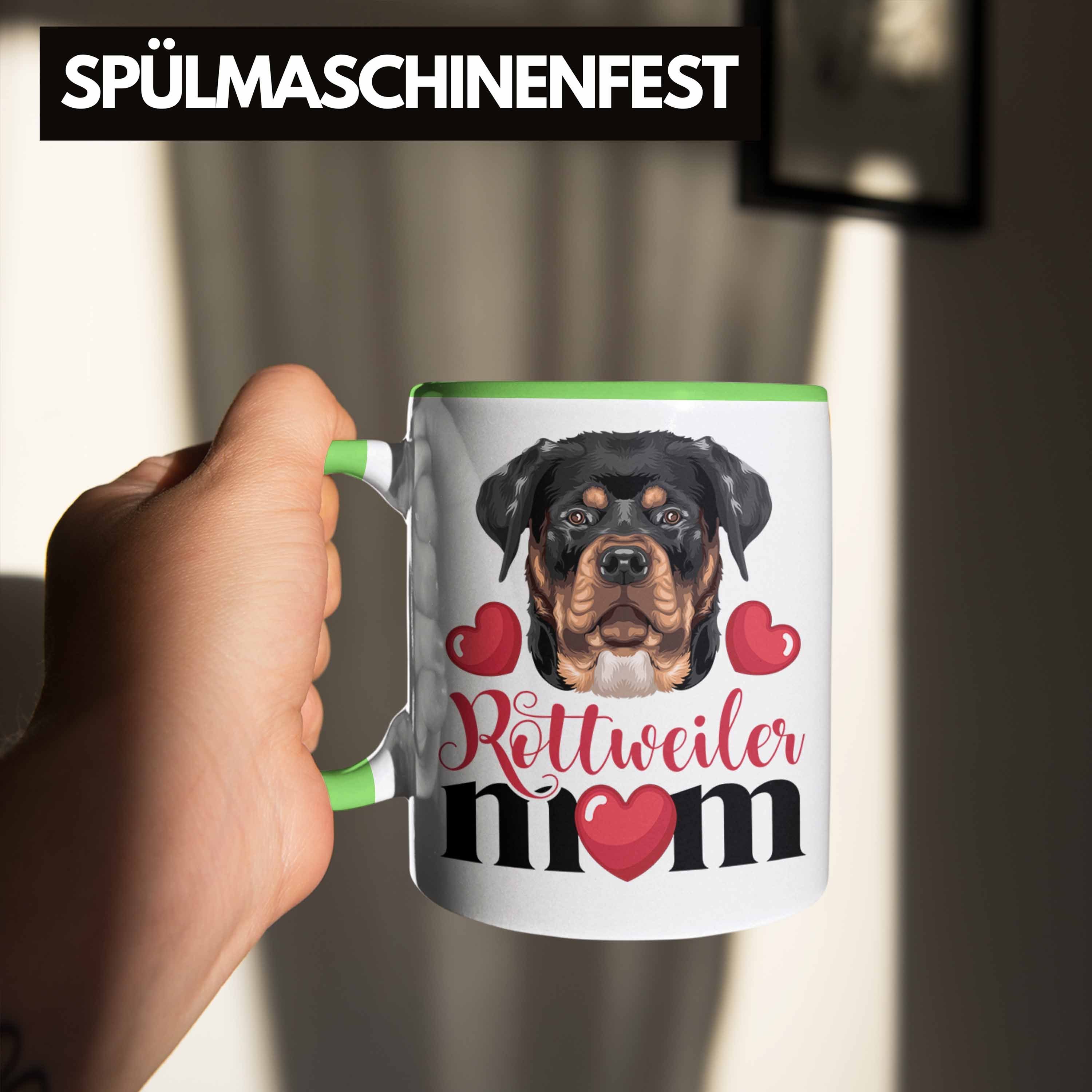 Mom Grün Besitzer Tasse Lustiger Rottweiler Spruch Trendation Tasse Mama Geschenkid Geschenk