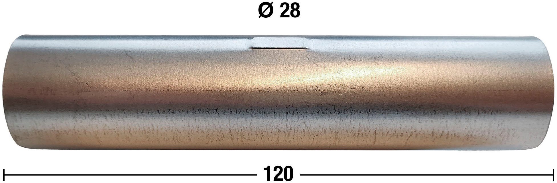 GARESA Stangenverbinder Rundrohr 28mm, (1-tlg), Silberfarben günstig online kaufen