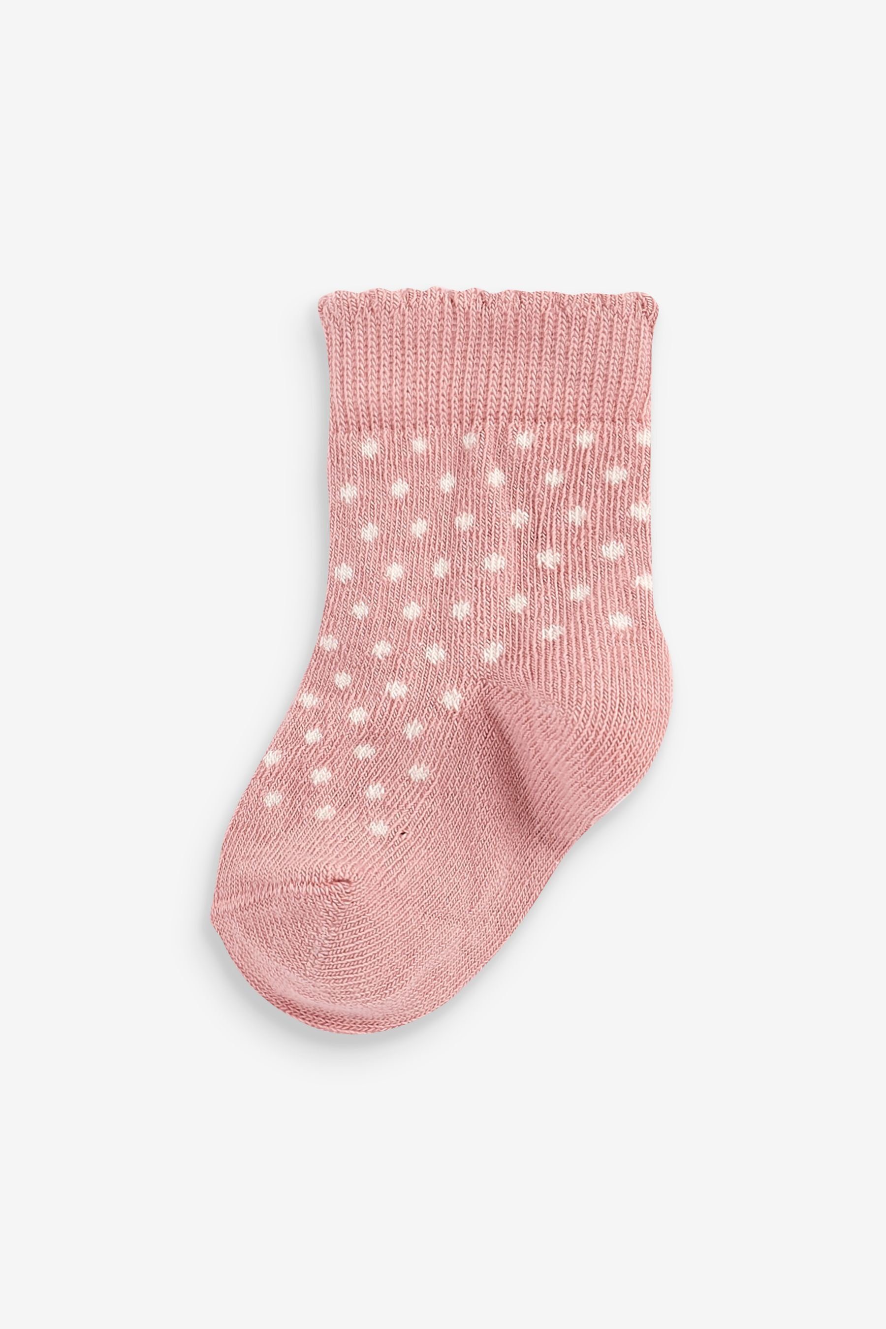 Pink x Spot Kurzsocken 5 Next Baby-Socken (5-Paar)